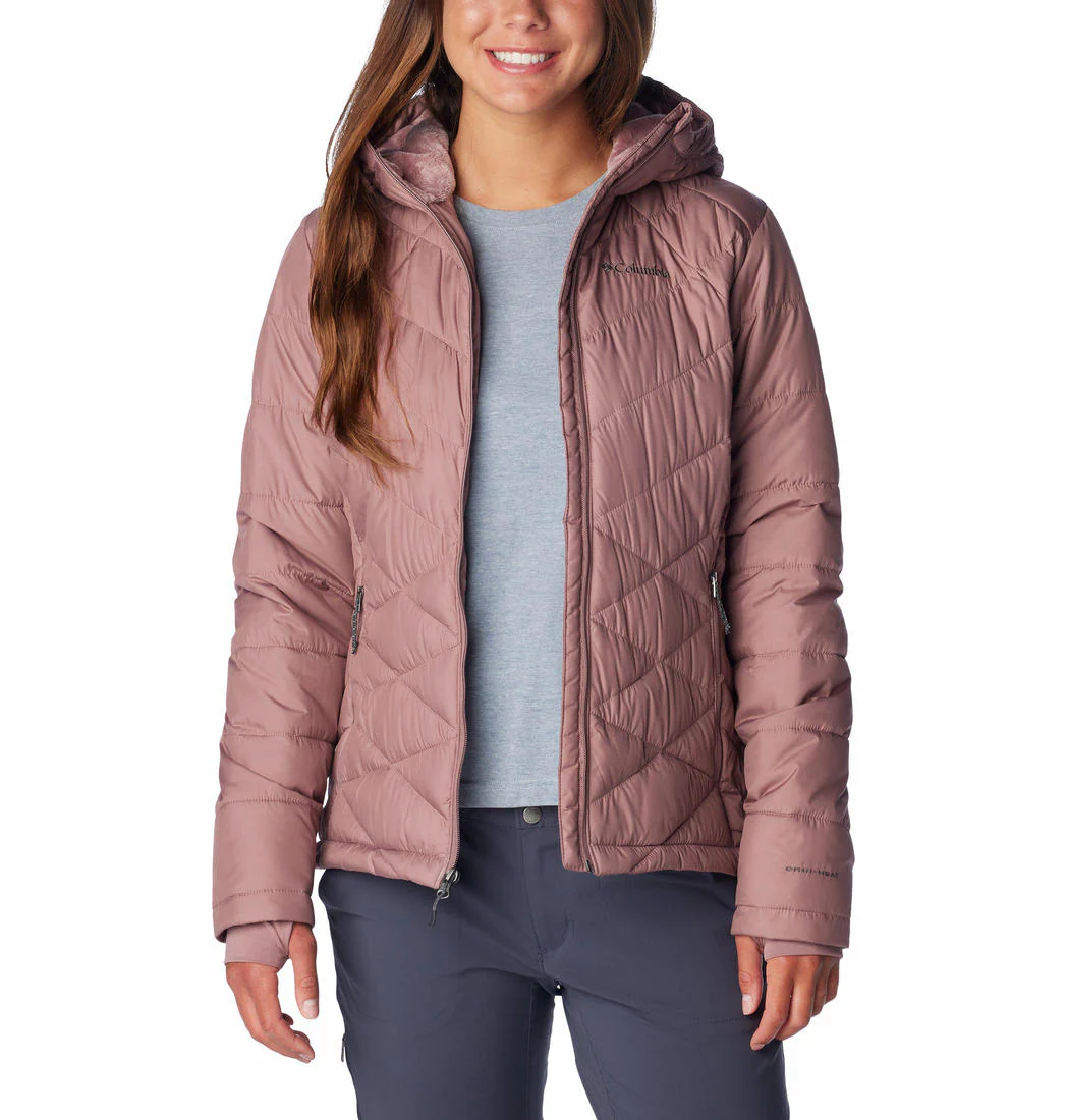 Columbia Women Red Heavenly Hooded Jacket - Image 6
