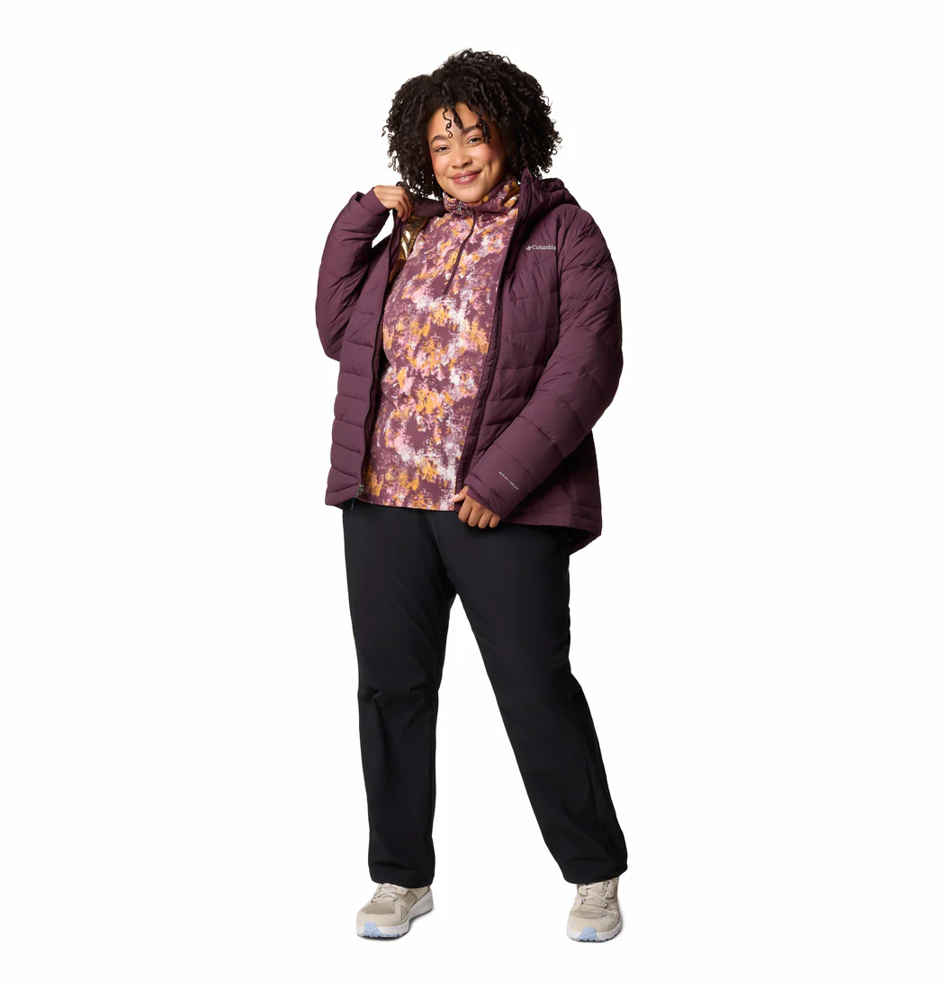 Columbia Women Red Joy Peak II Hooded Jacket (Plus Size) - Image 4