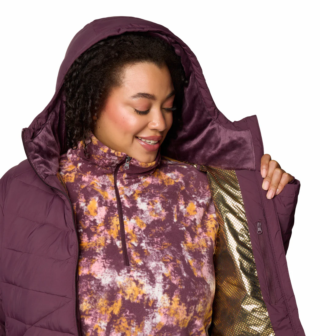 Columbia Women Red Joy Peak II Hooded Jacket (Plus Size) - Image 8