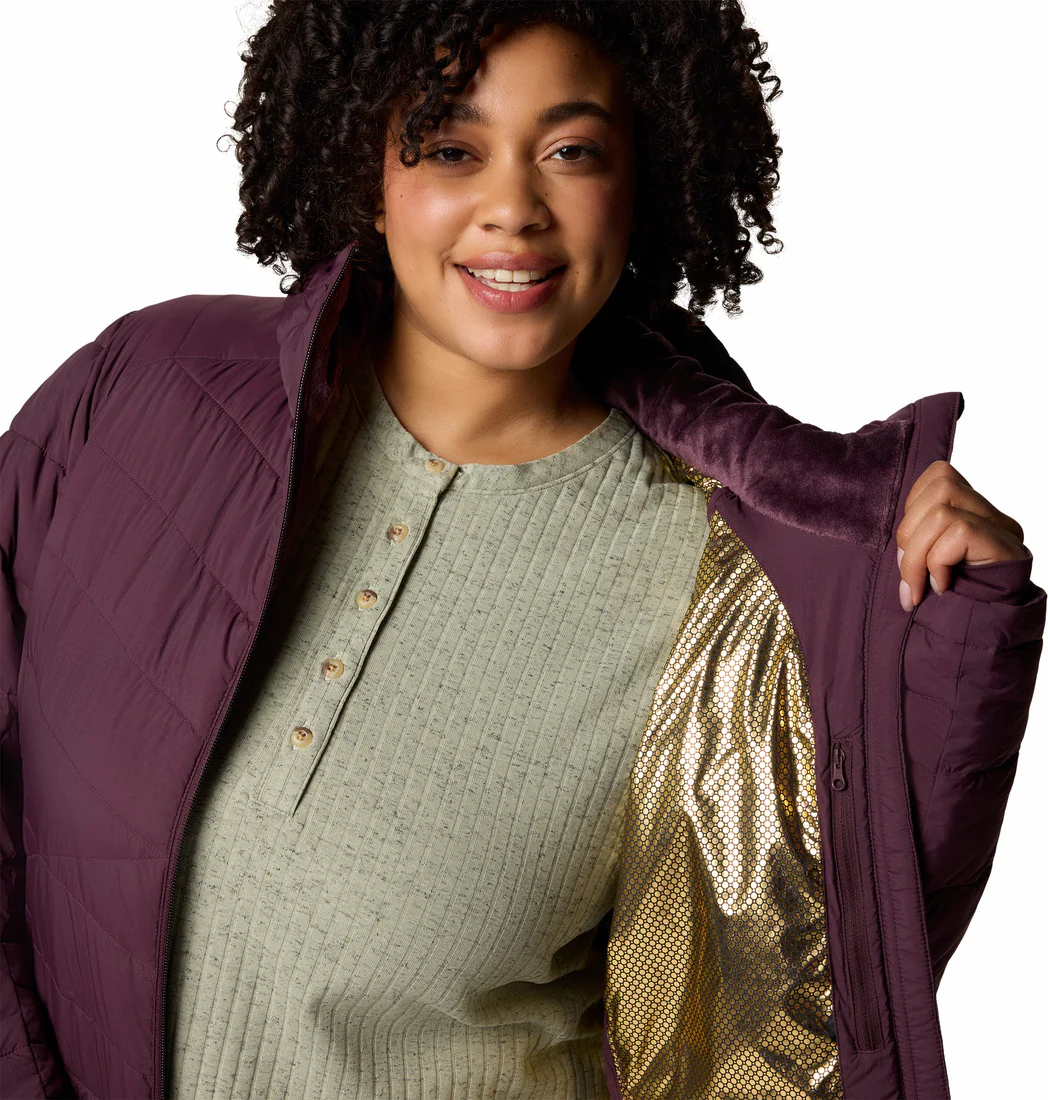Columbia Women Red Joy Peak II Mid Jacket (Plus Size) - Image 9