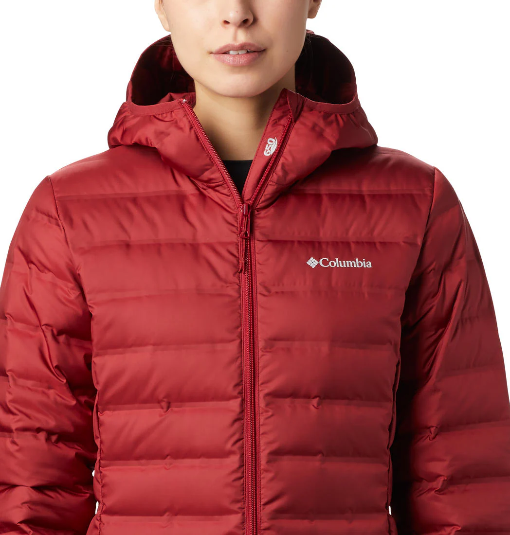 Columbia Women Red Lake 22 Down Long Hooded Jacket - Image 4