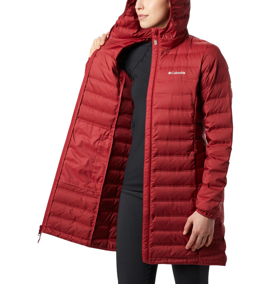 Columbia Women Red Lake 22 Down Long Hooded Jacket - Image 6