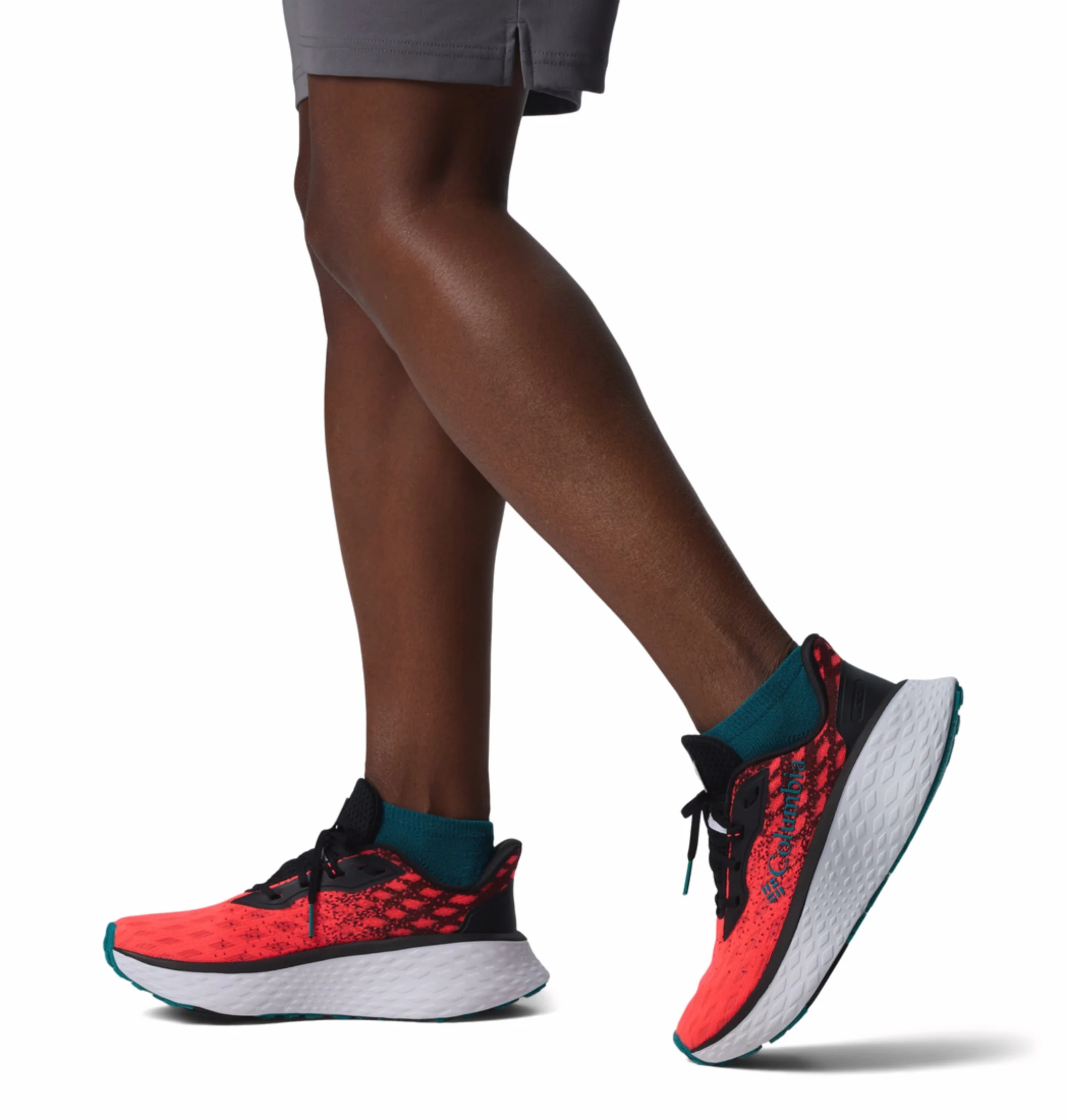 Columbia Women Red Omni-Grip Konos Elevate Trail Running Shoes - Image 10