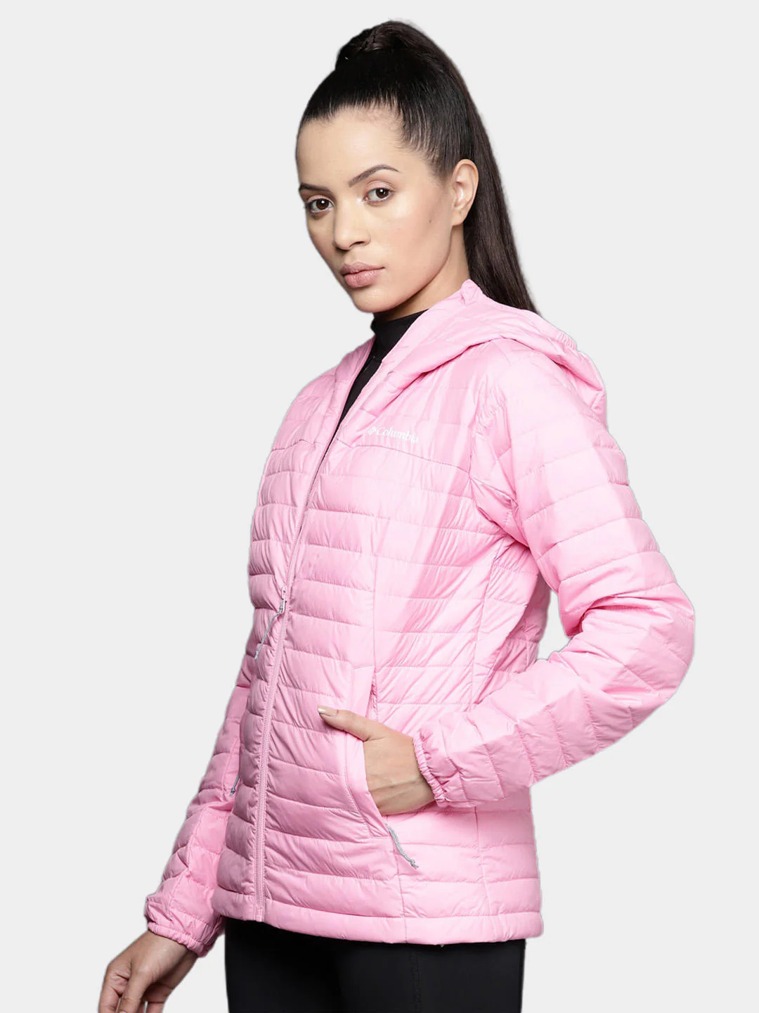 Columbia Women Pink Silver Falls Hooded Jacket - Image 10