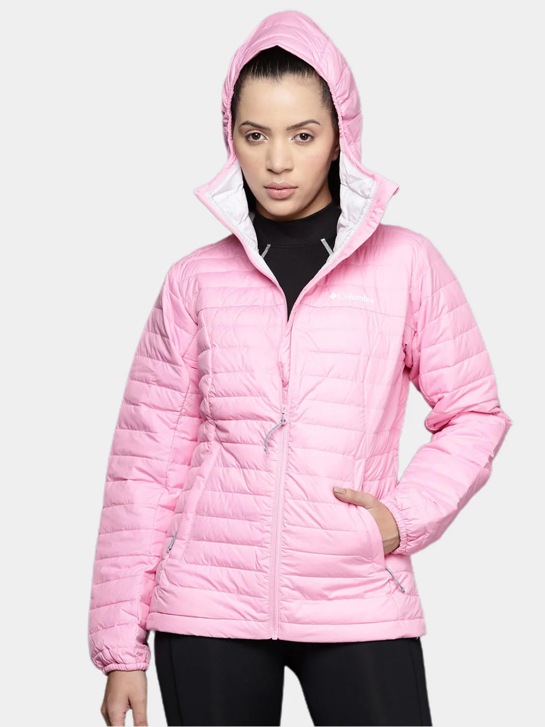 Columbia Women Pink Silver Falls Hooded Jacket - Image 9