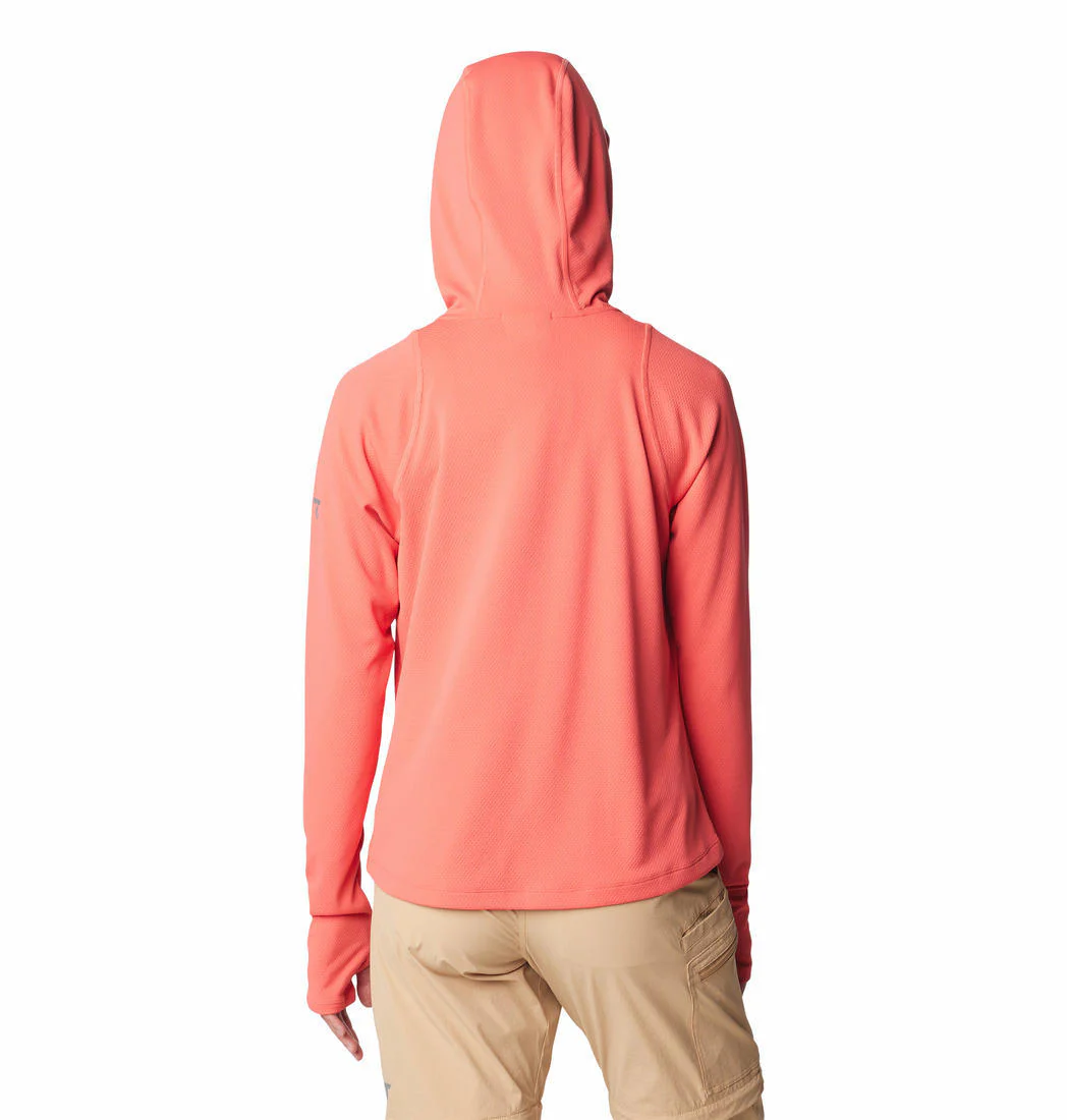 Columbia Women Red Summit Valley Hoodie (Sun Protection) - Image 2