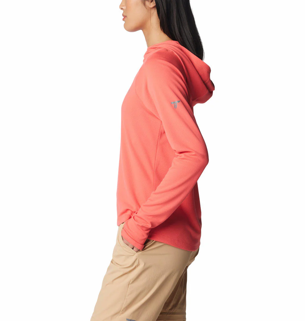 Columbia Women Red Summit Valley Hoodie (Sun Protection) - Image 4