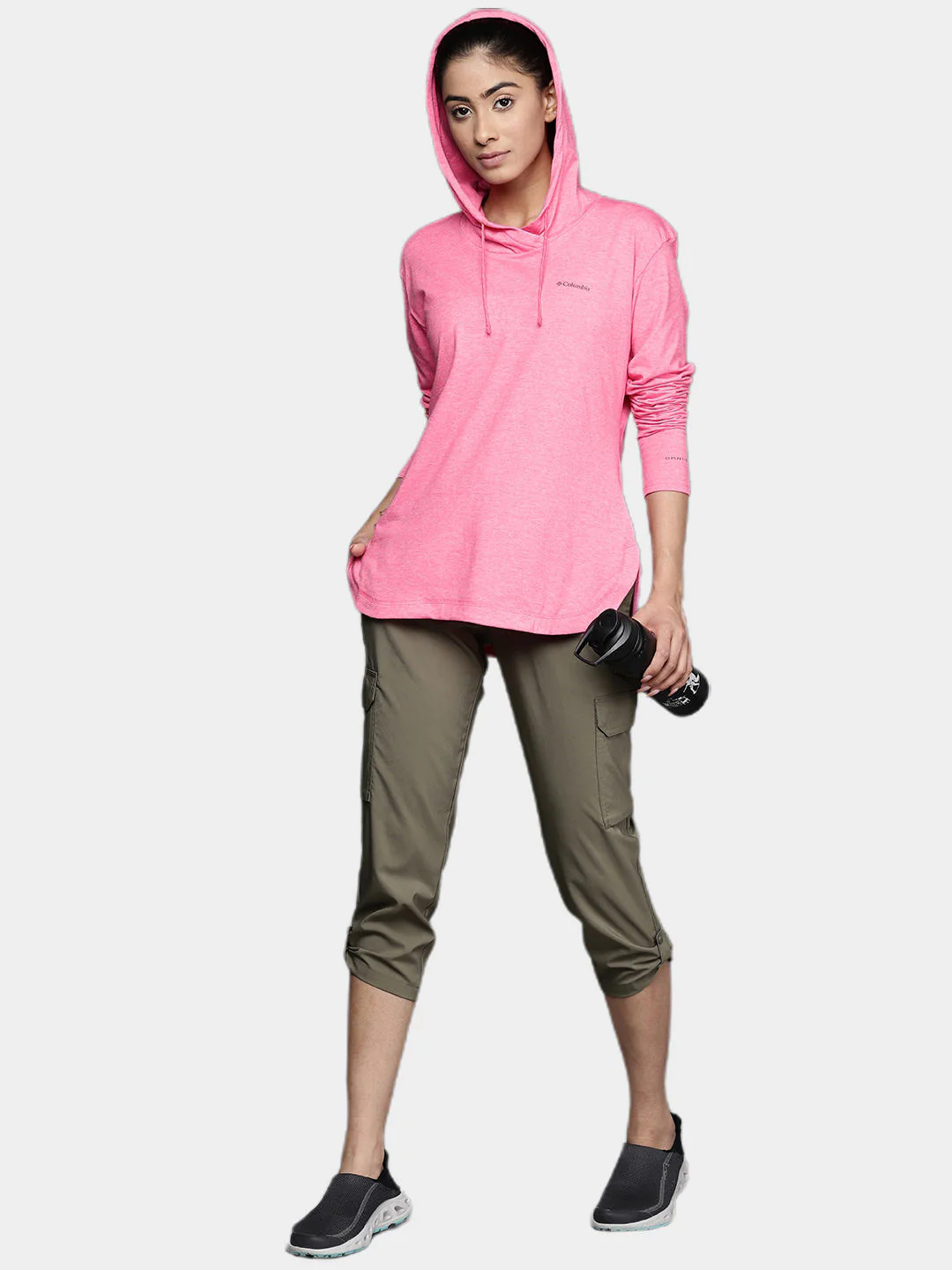 Columbia Women Pink Sun Trek Hooded Pullover (Sun Protection) - Image 10