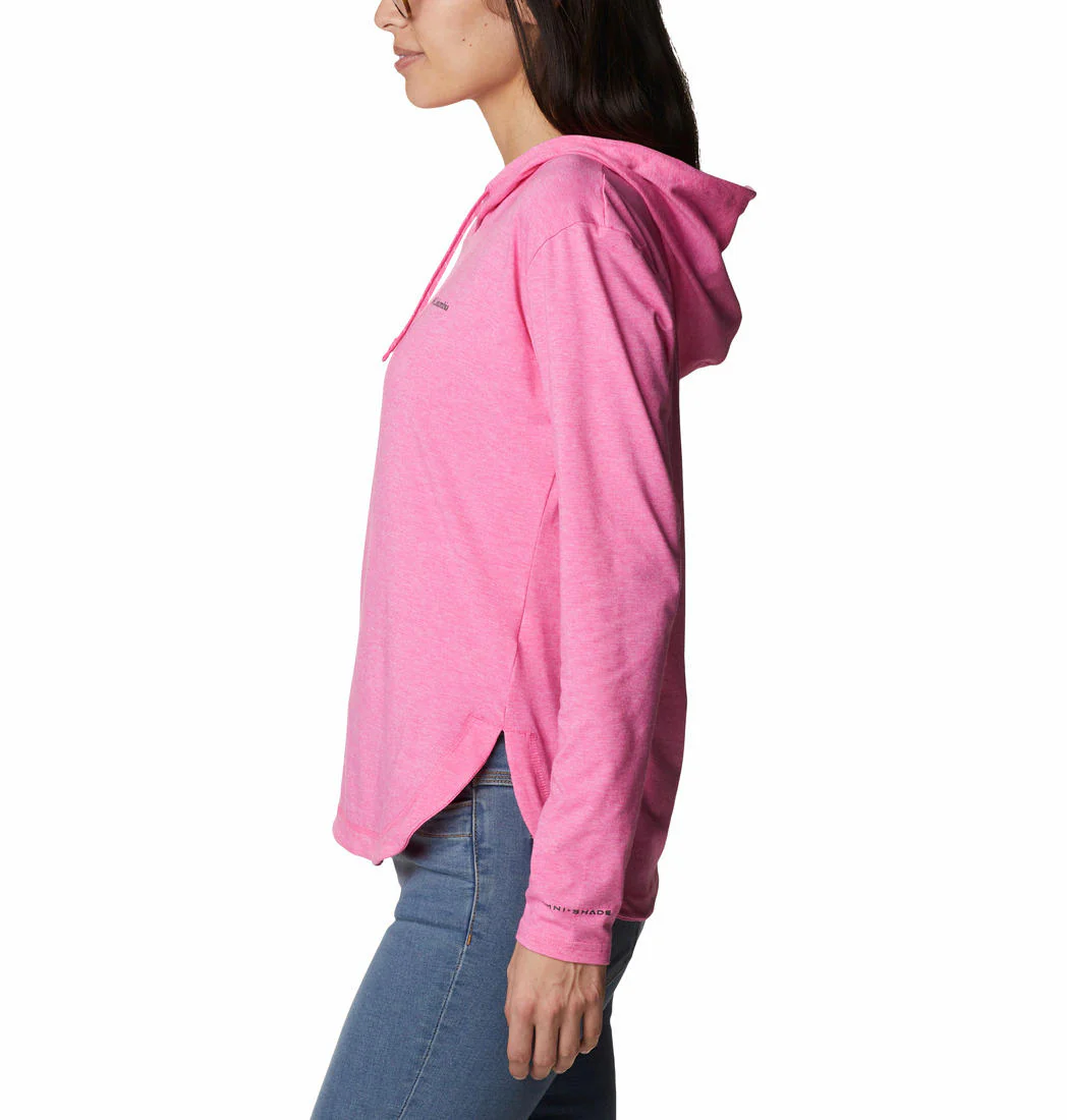Columbia Women Pink Sun Trek Hooded Pullover (Sun Protection) - Image 5