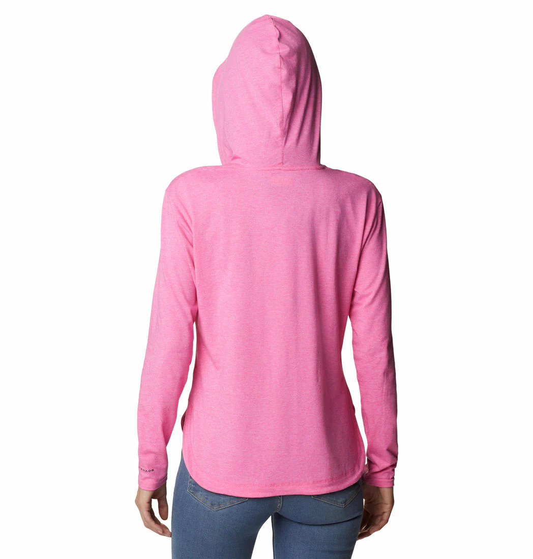 Columbia Women Pink Sun Trek Hooded Pullover (Sun Protection) - Image 6