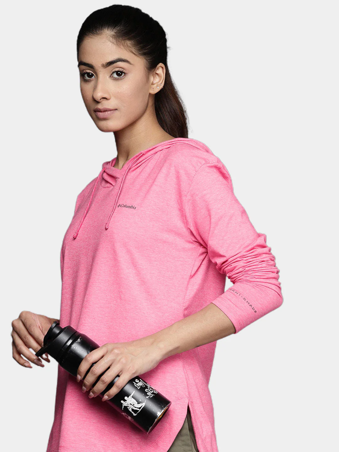 Columbia Women Pink Sun Trek Hooded Pullover (Sun Protection) - Image 8
