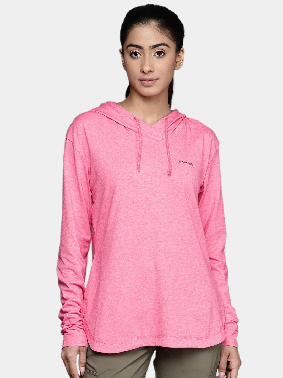 Columbia Women Pink Sun Trek Hooded Pullover (Sun Protection) - Image 9