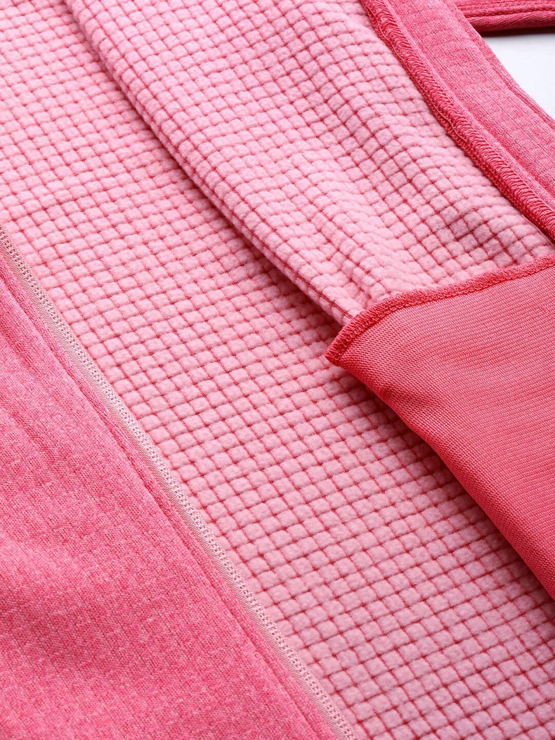 Columbia Women Pink W Park View Grid Fleece Full Zip (Sun Protection) - Image 11