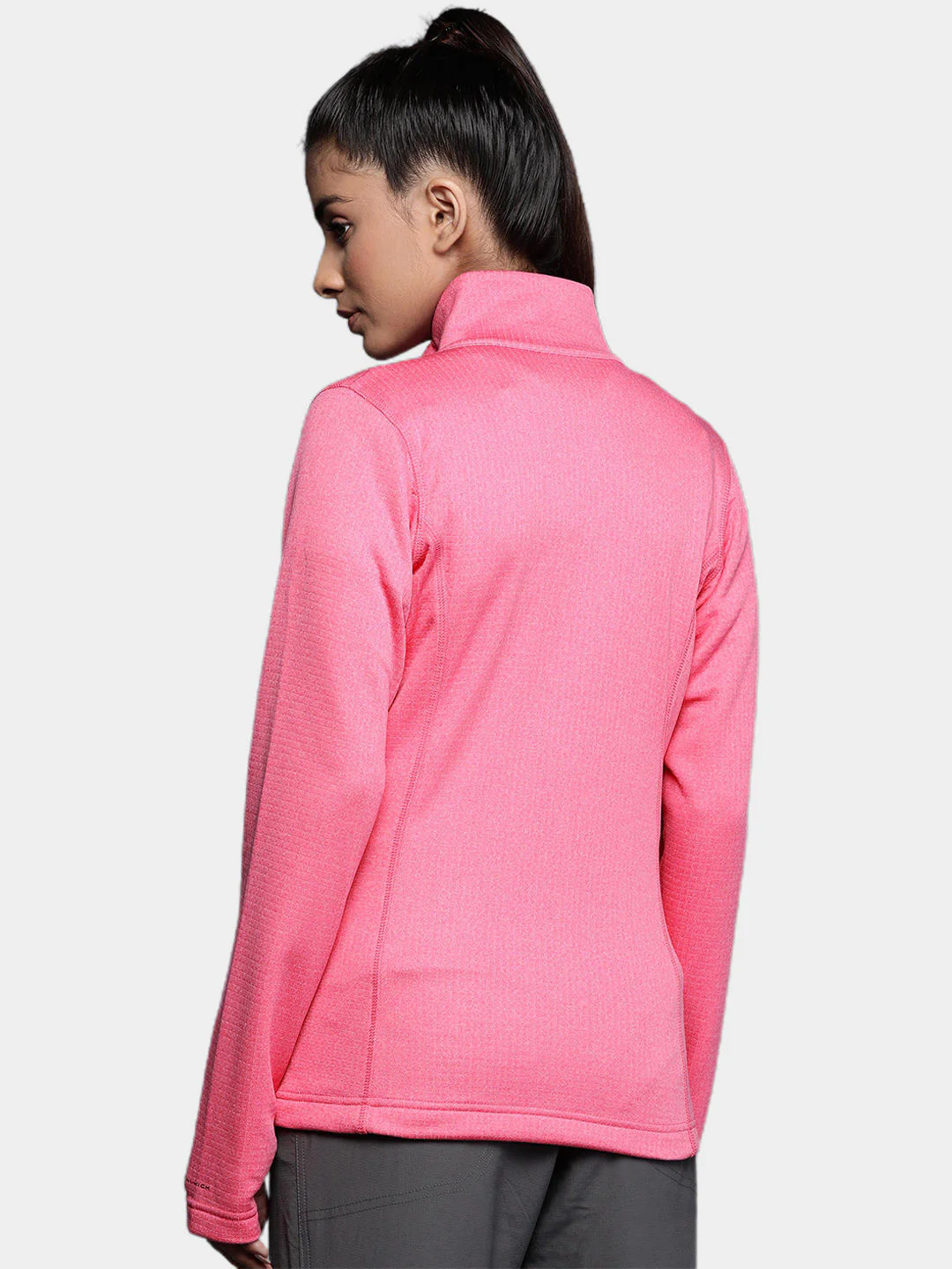 Columbia Women Pink W Park View Grid Fleece Full Zip (Sun Protection) - Image 14