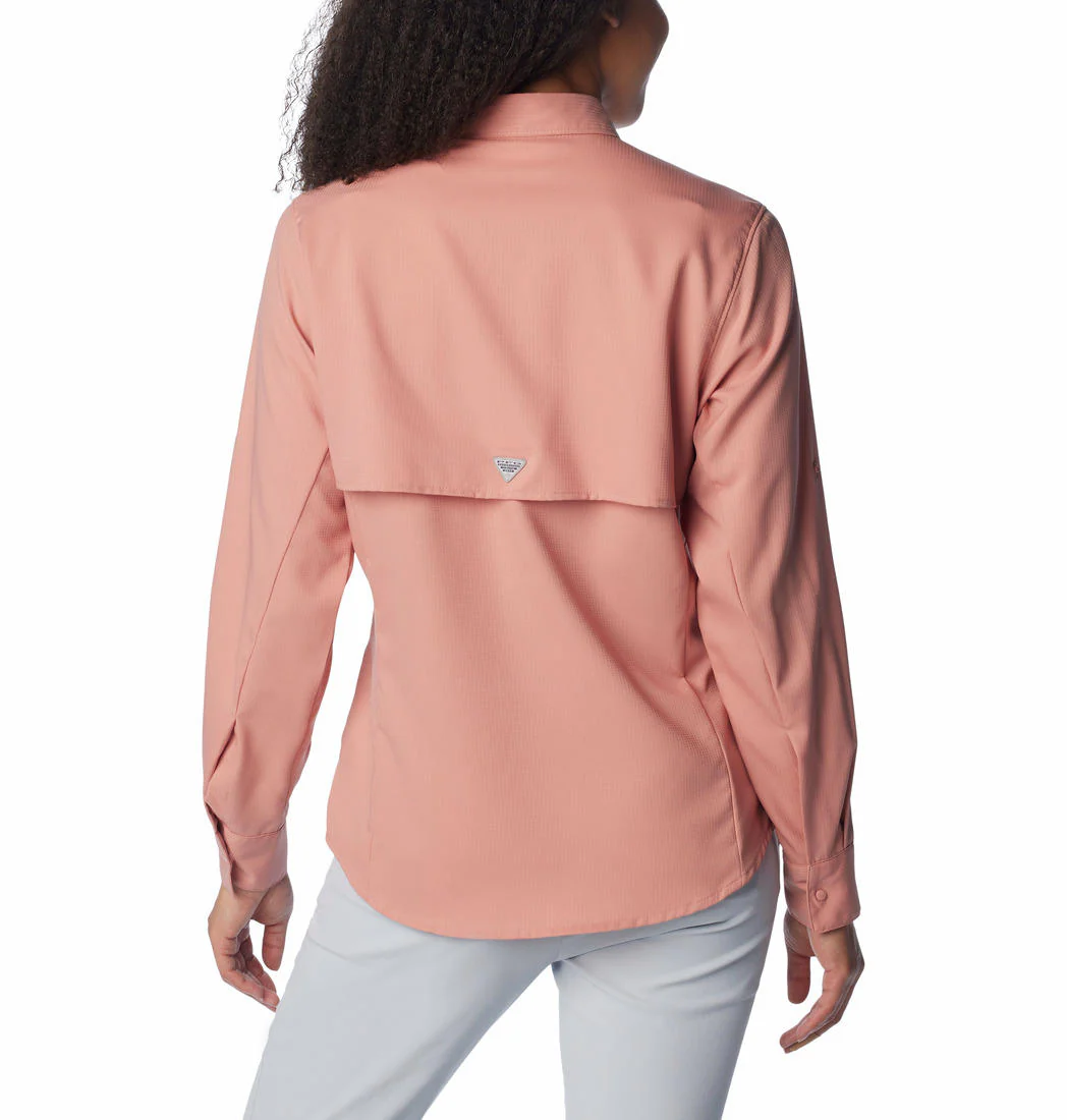 Columbia Women Pink Womens Tamiami II LS Shirt (Sun Protection) - Image 2