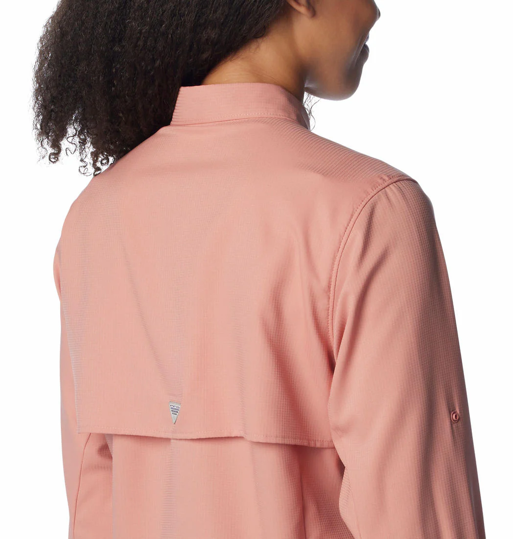 Columbia Women Pink Womens Tamiami II LS Shirt (Sun Protection) - Image 6