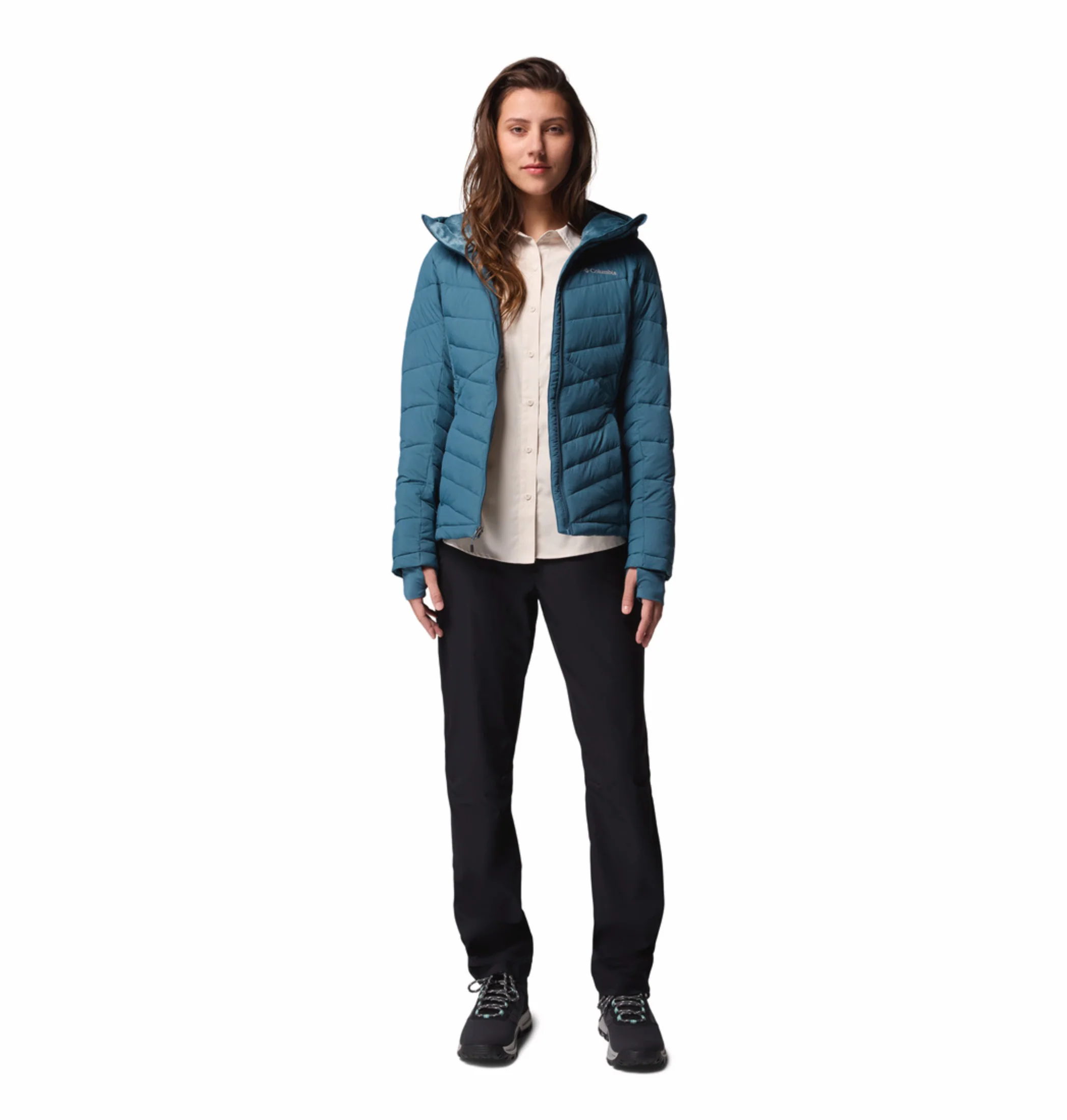 Columbia Women Teal OmniHeat Infinity Joy Peak II Down Jacket - Image 11