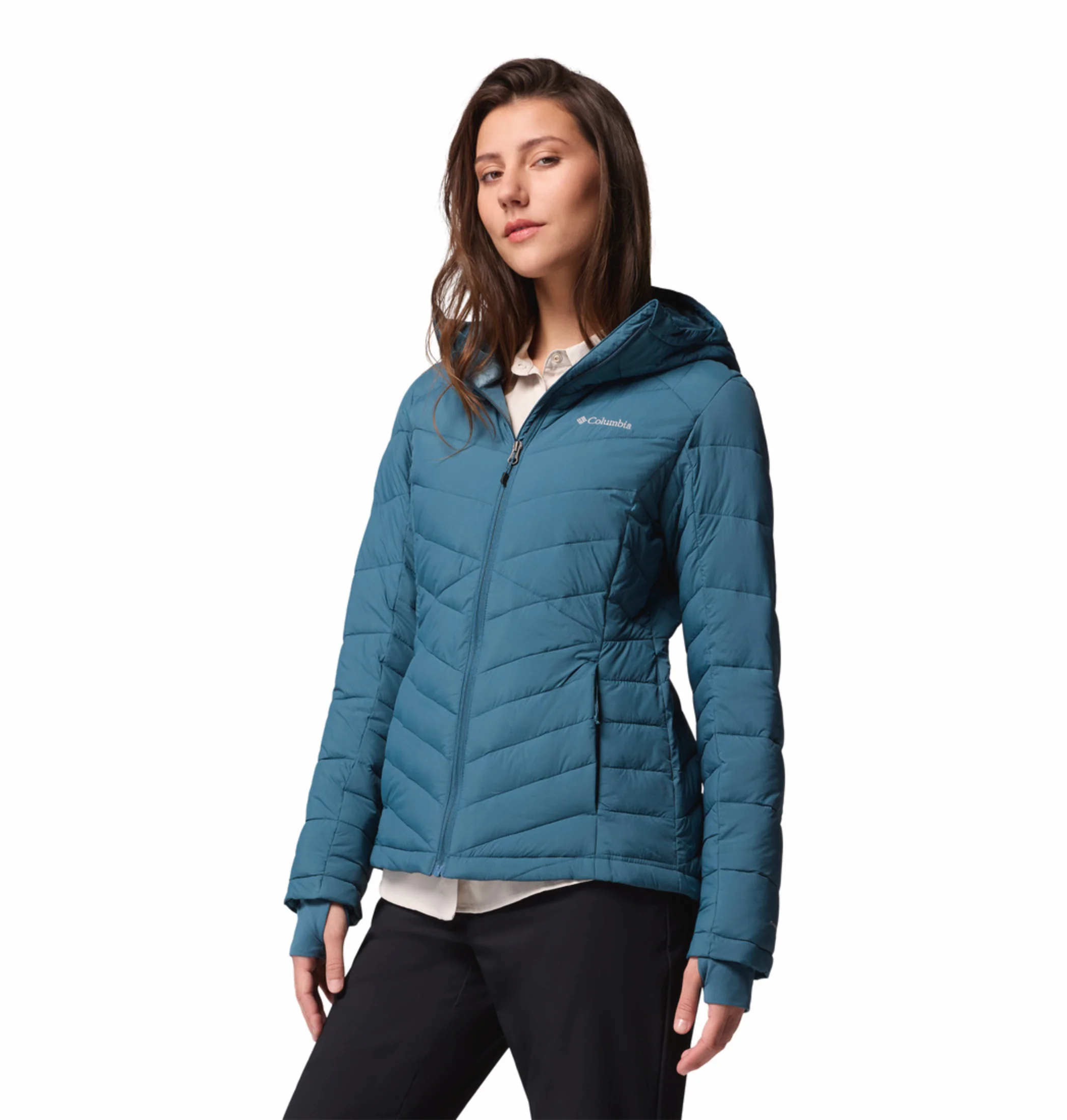 Columbia Women Teal OmniHeat Infinity Joy Peak II Down Jacket - Image 5