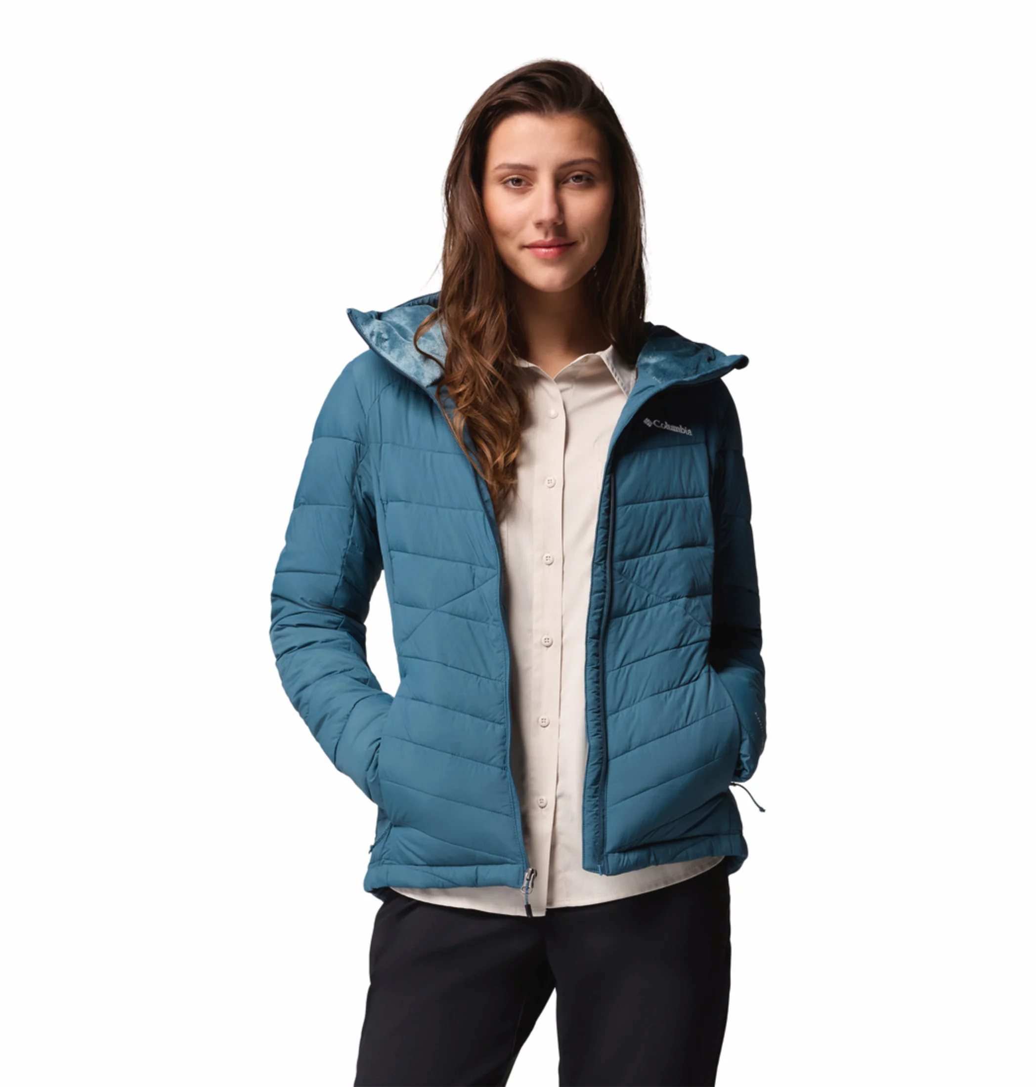 Columbia Women Teal OmniHeat Infinity Joy Peak II Down Jacket - Image 7