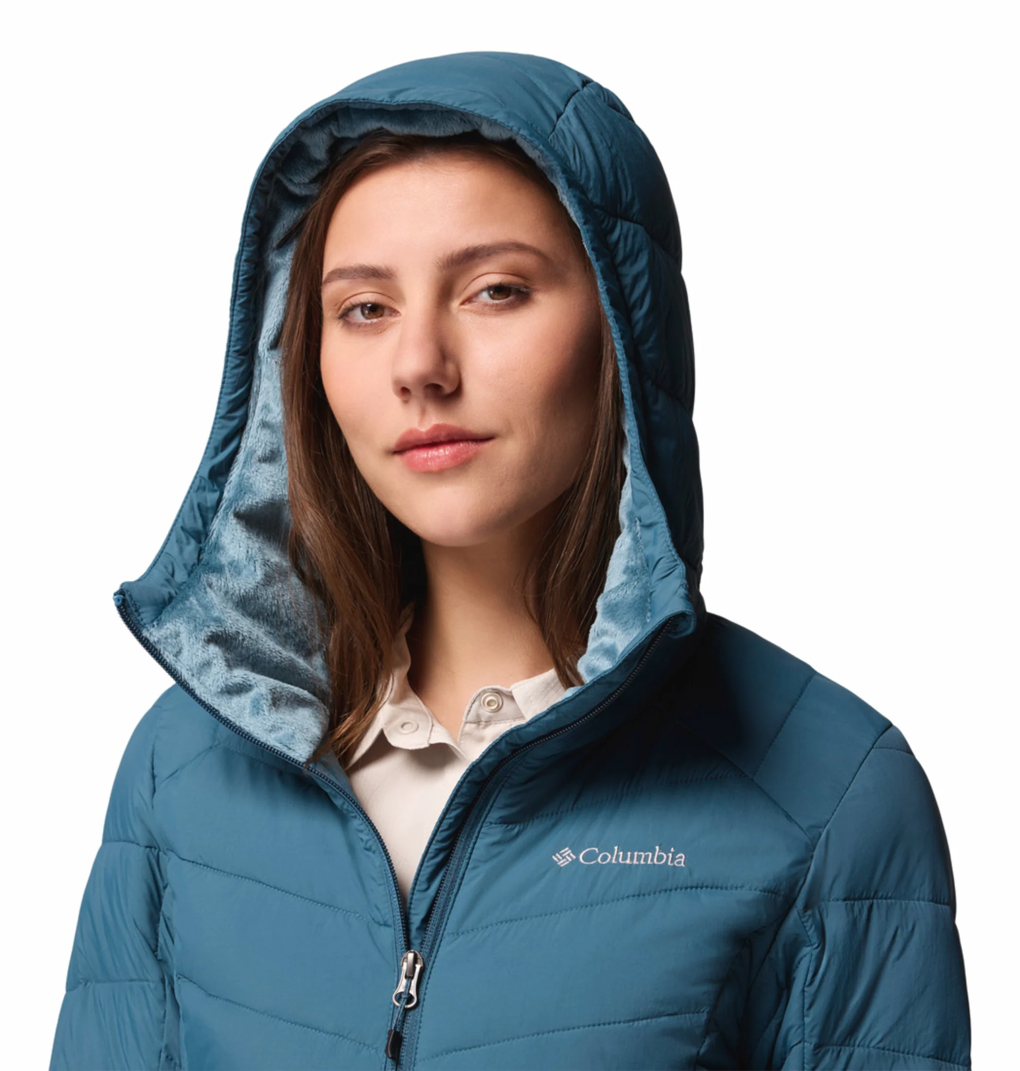 Columbia Women Teal OmniHeat Infinity Joy Peak II Down Jacket - Image 9