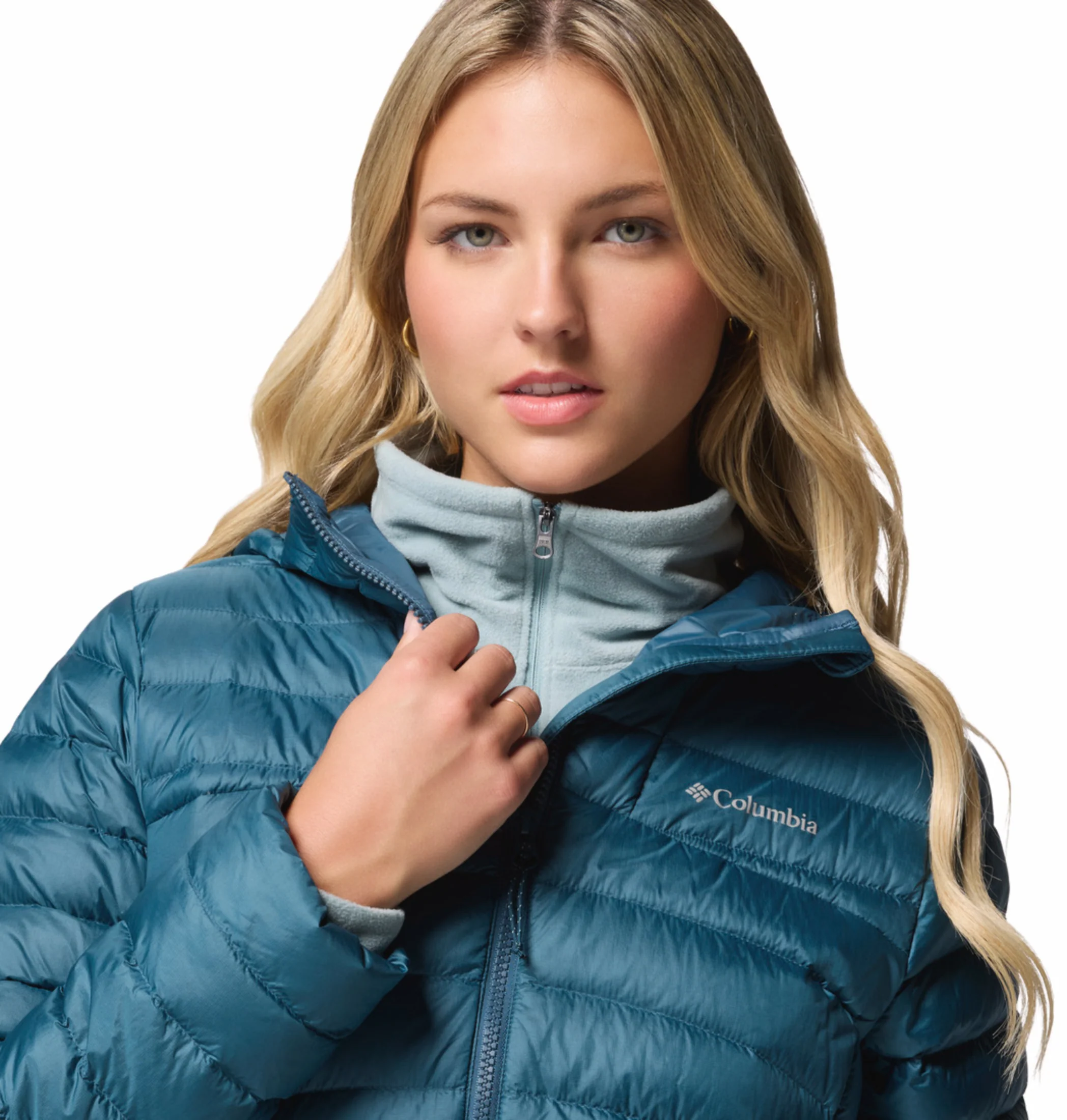 Columbia Women Teal OmniShield Corelite Down Jacket - Image 11