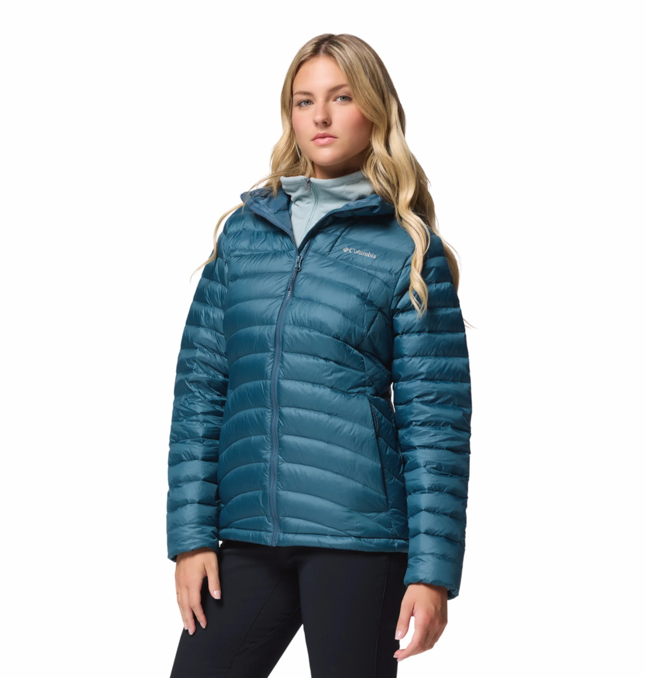 Columbia Women Teal OmniShield Corelite Down Jacket - Image 5