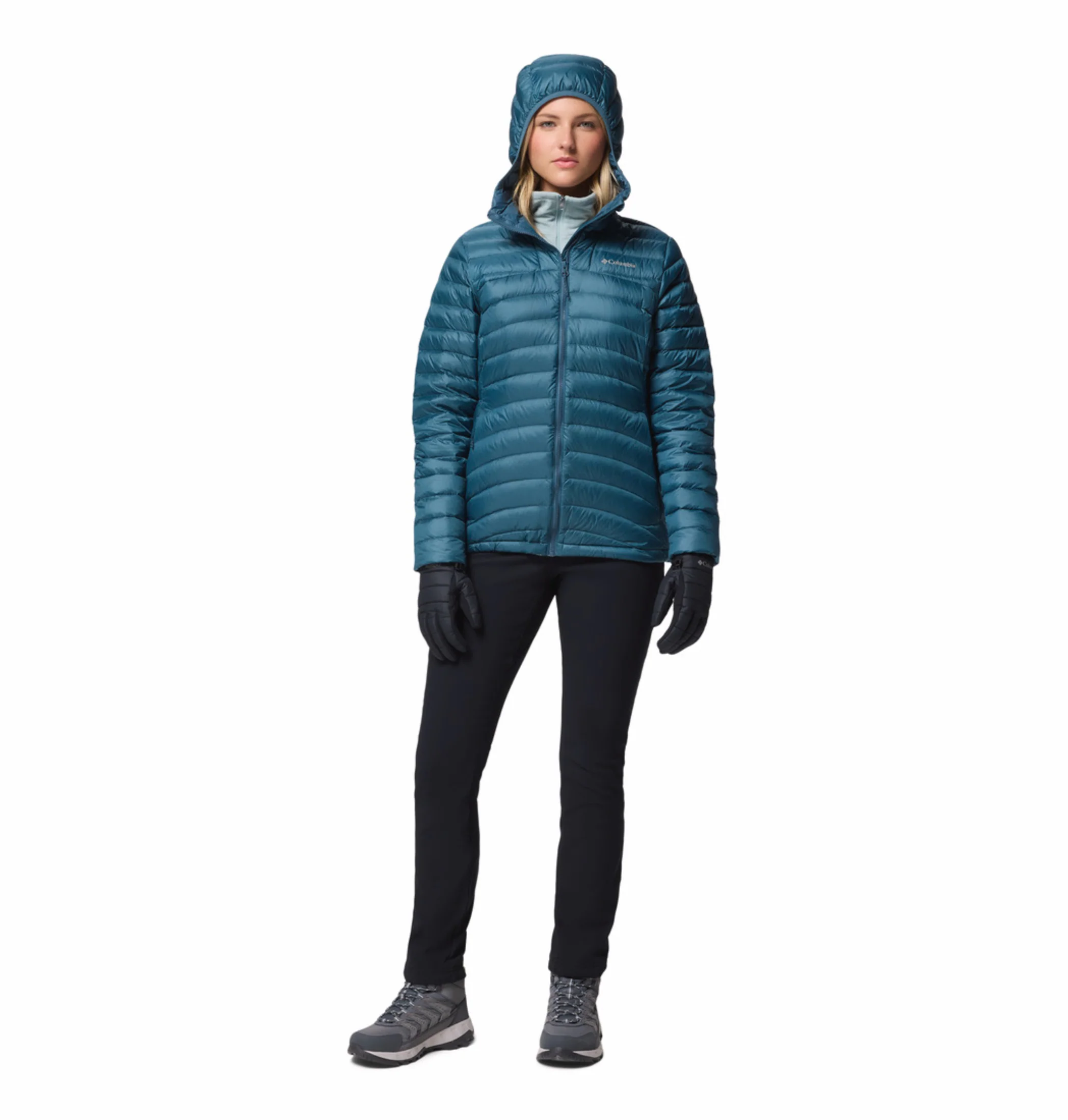 Columbia Women Teal OmniShield Corelite Down Jacket - Image 6