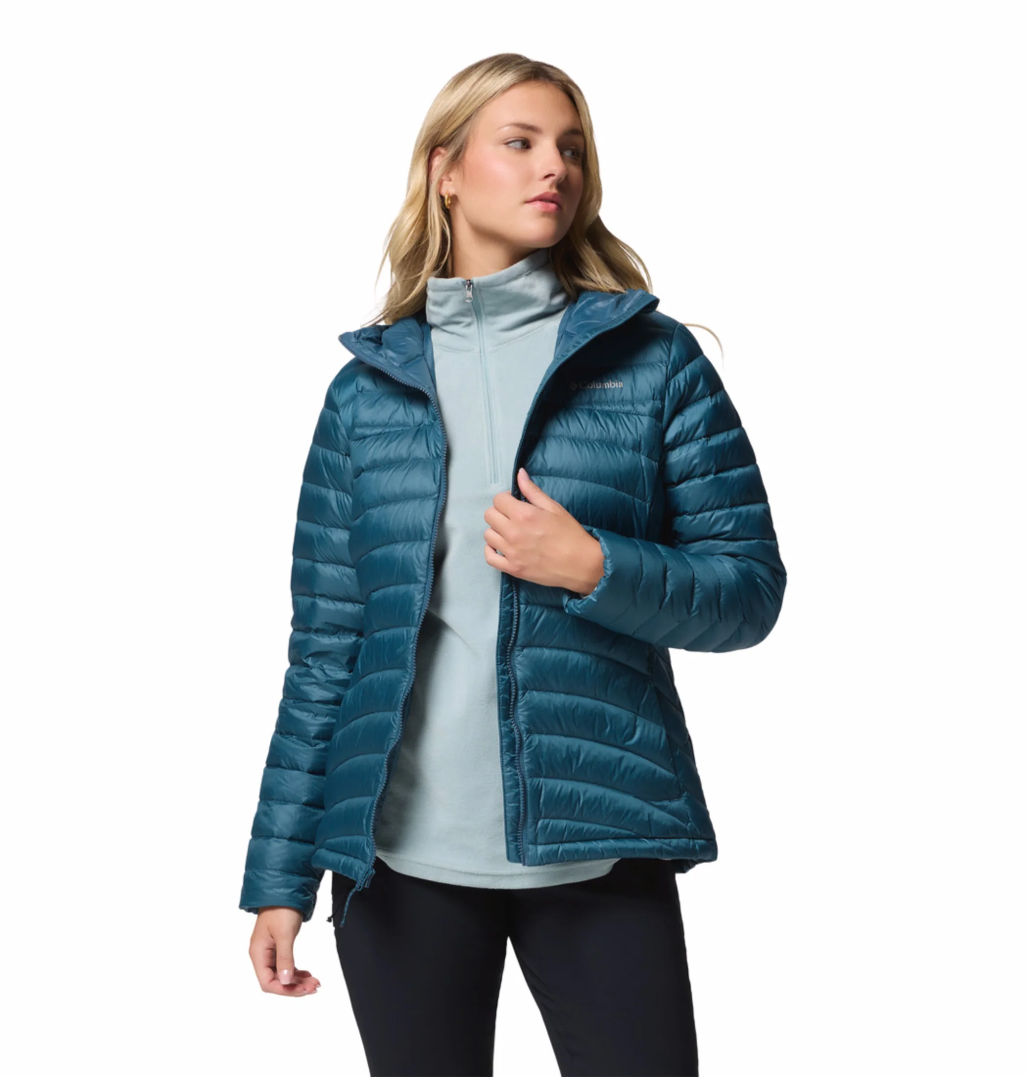 Columbia Women Teal OmniShield Corelite Down Jacket - Image 7