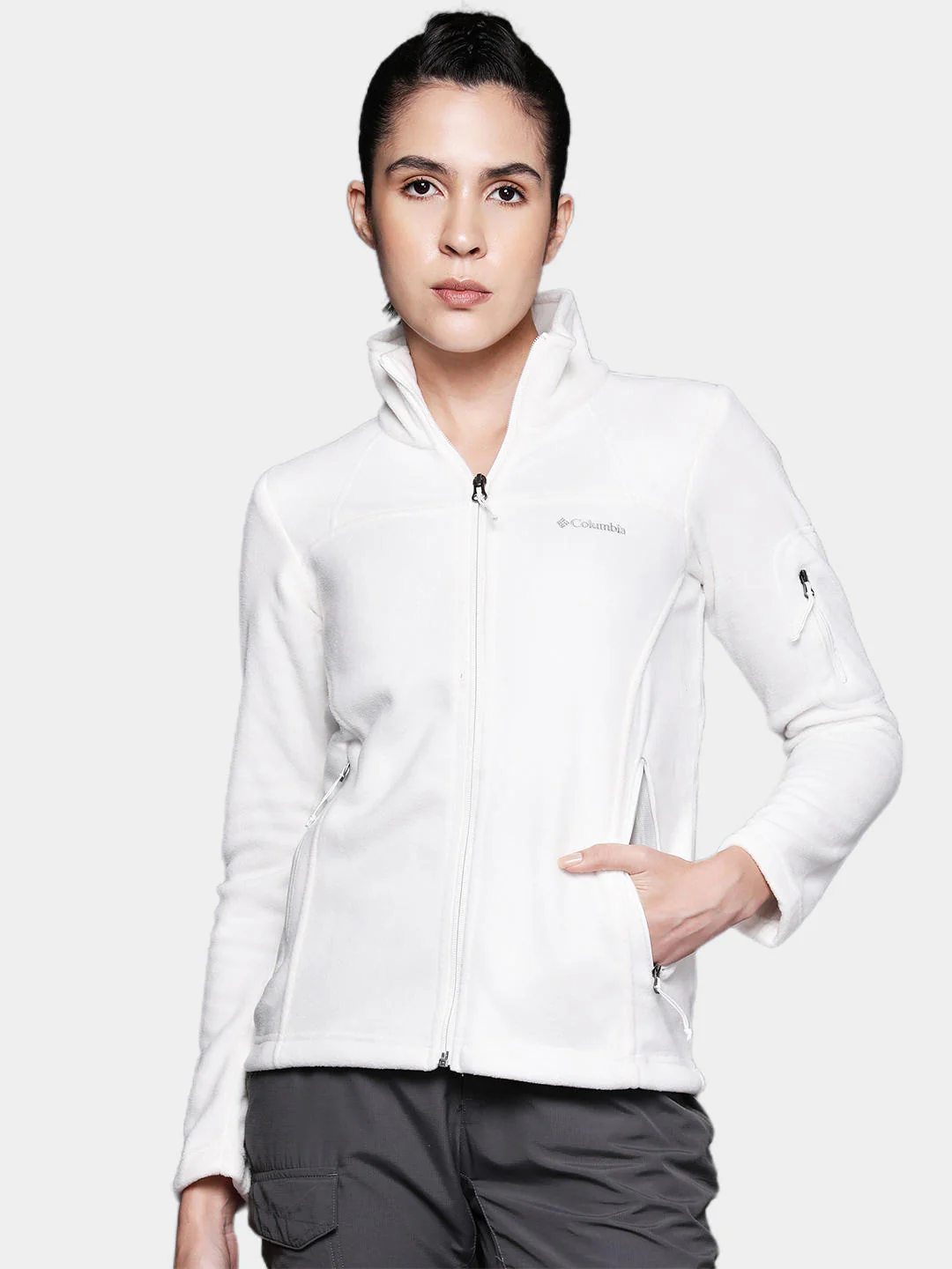 Columbia Women White Fast Trek II Jacket - Image 10