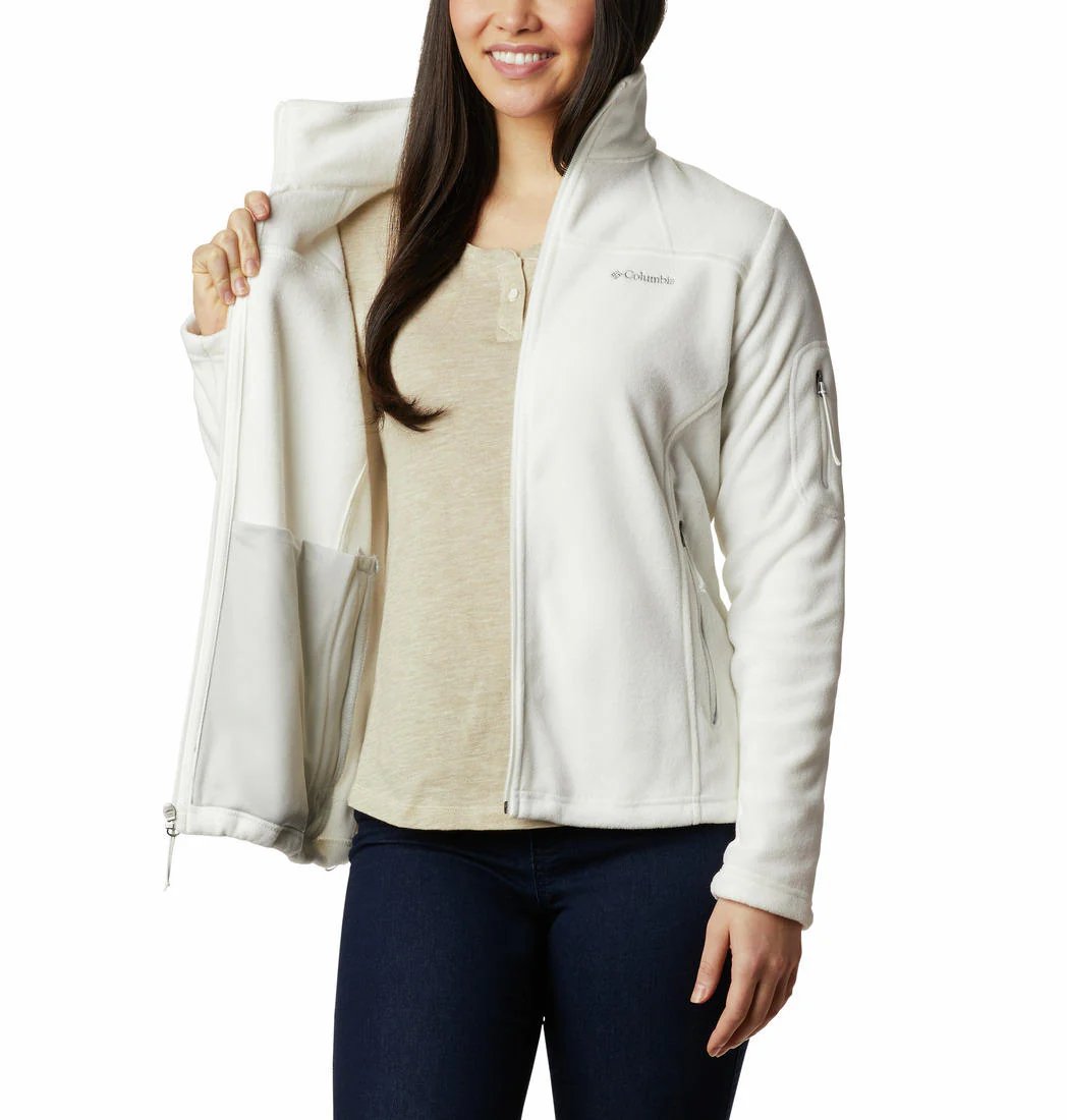 Columbia Women White Fast Trek II Jacket - Image 4