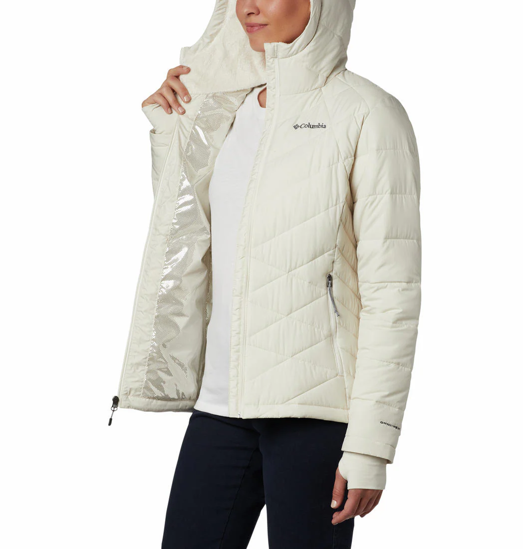 Columbia Women White Heavenly Hooded Jacket - Image 5