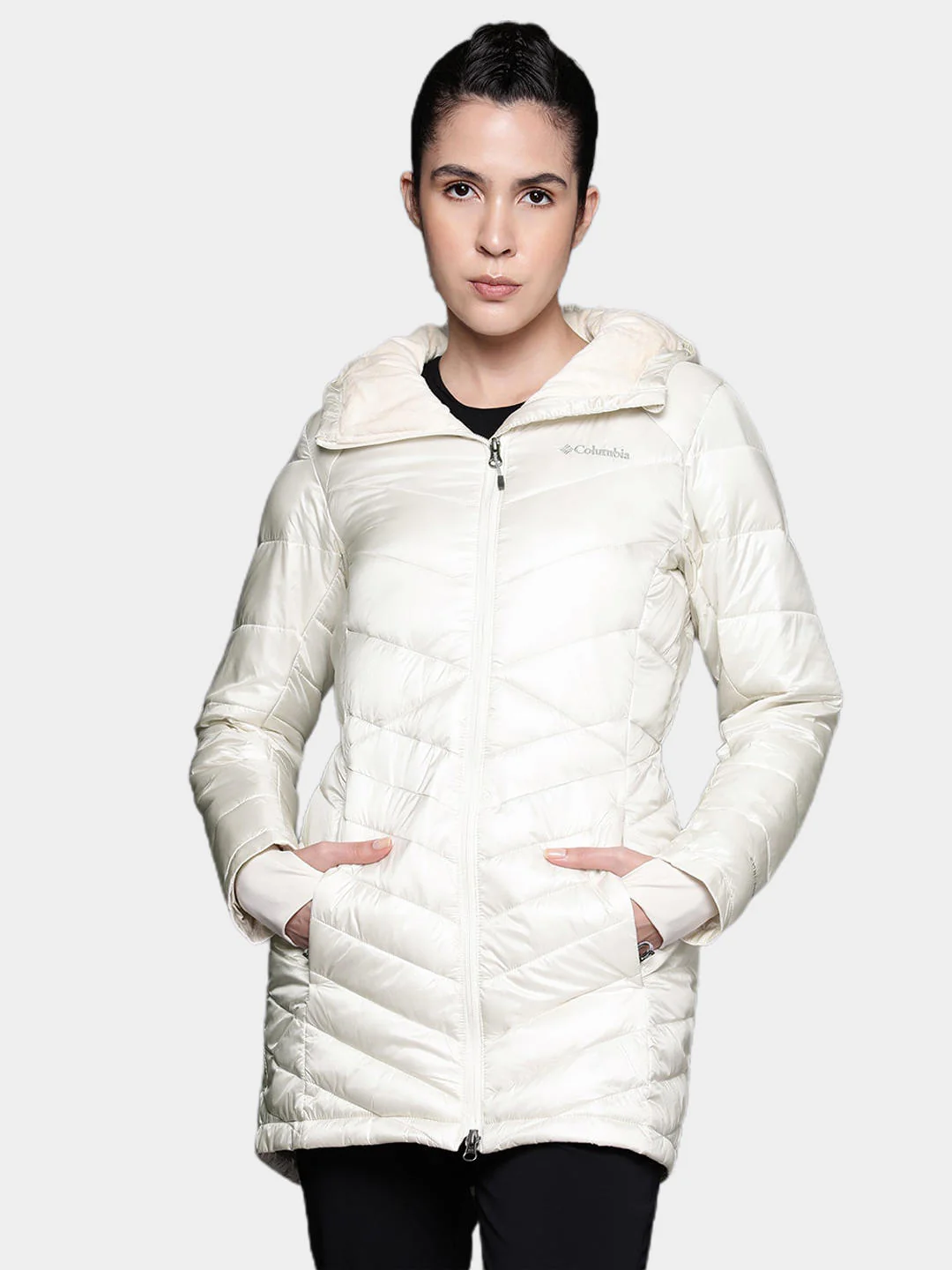 Columbia Women White Joy Peak Mid Jacket - Image 12
