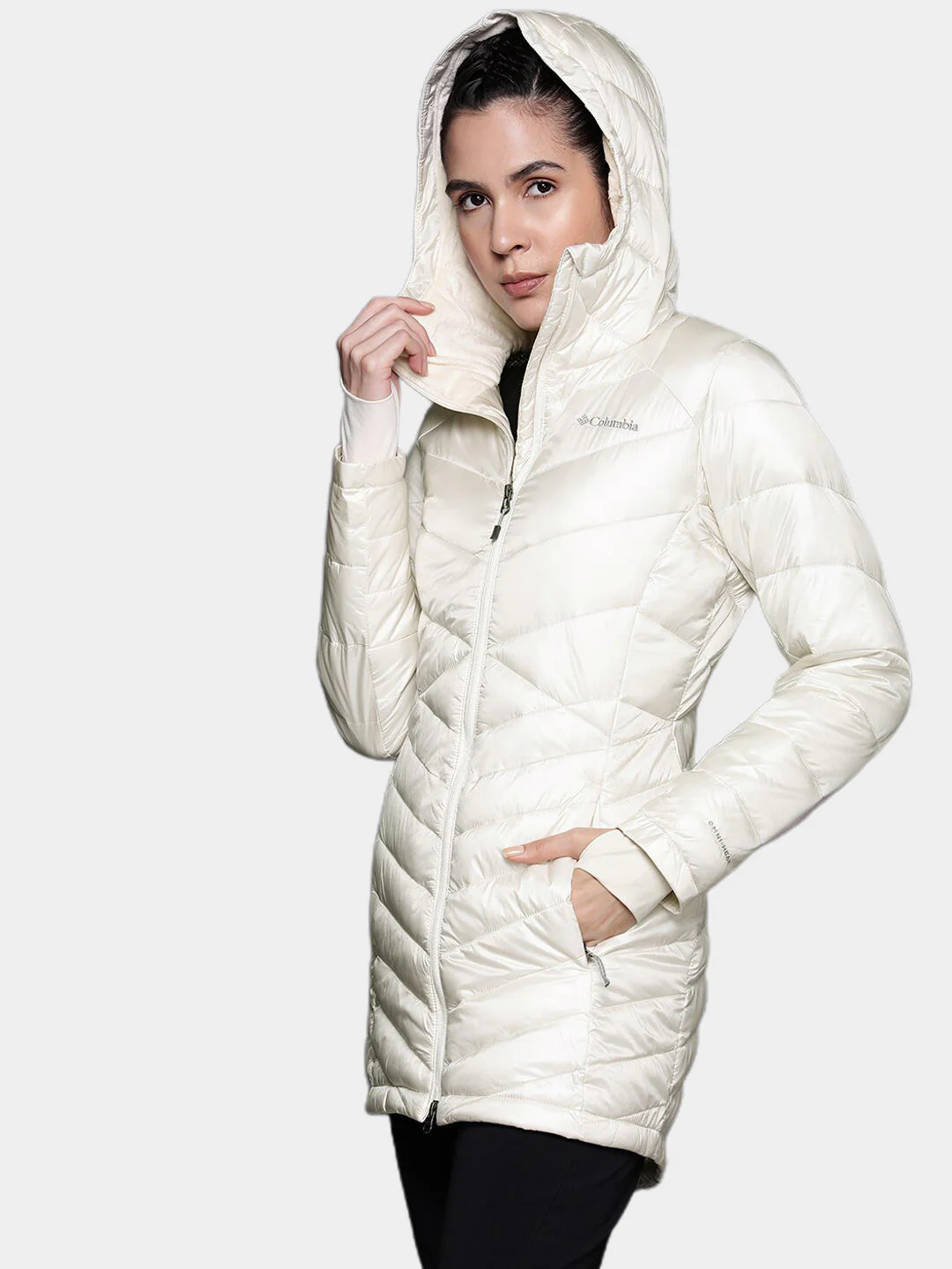 Columbia Women White Joy Peak Mid Jacket - Image 14