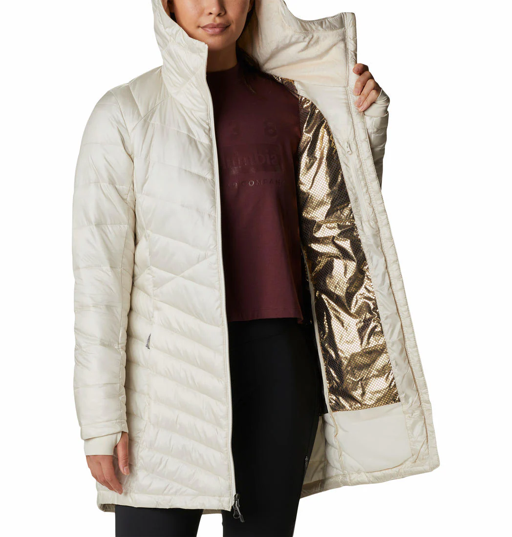 Columbia Women White Joy Peak Mid Jacket - Image 3