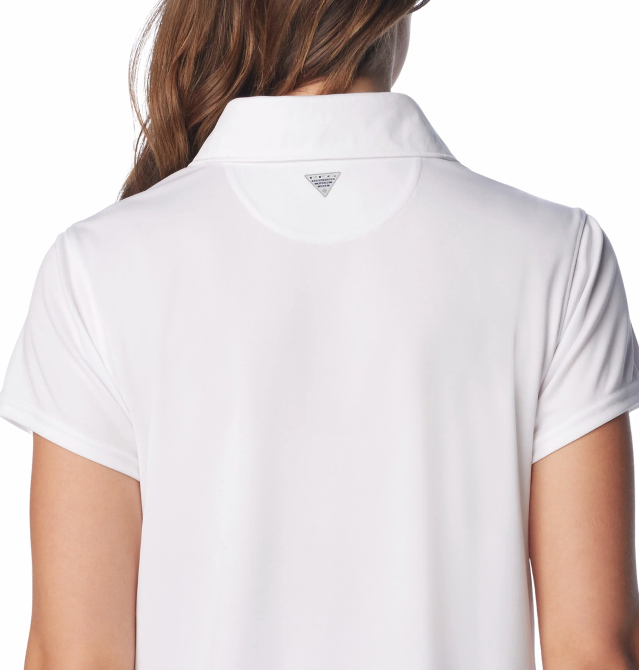Columbia Women White Omni-Shade Tidal Polo Tshirt - Image 7