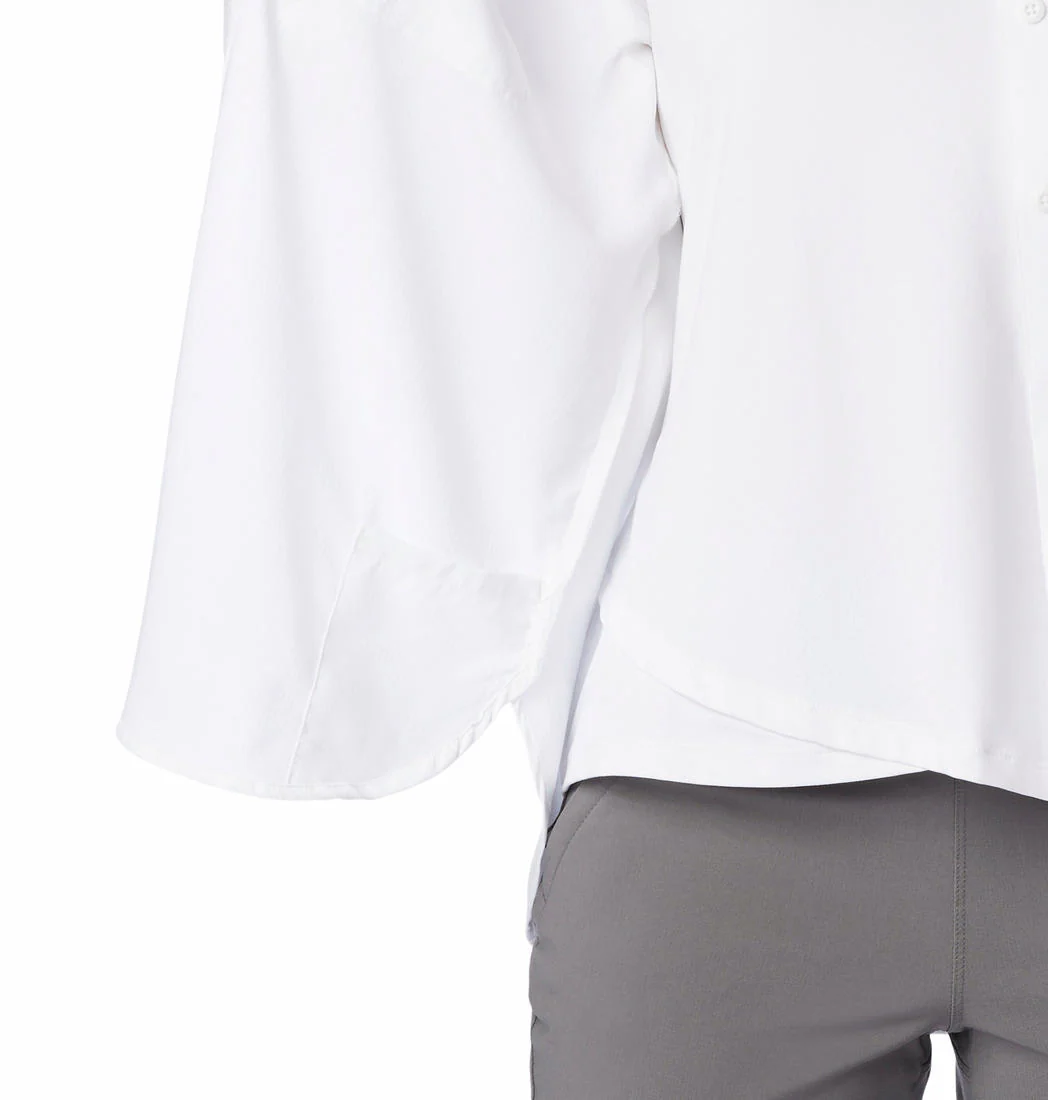 Columbia Women White Silver Ridge Utility LS Shirt (Sun Protection) - Image 7