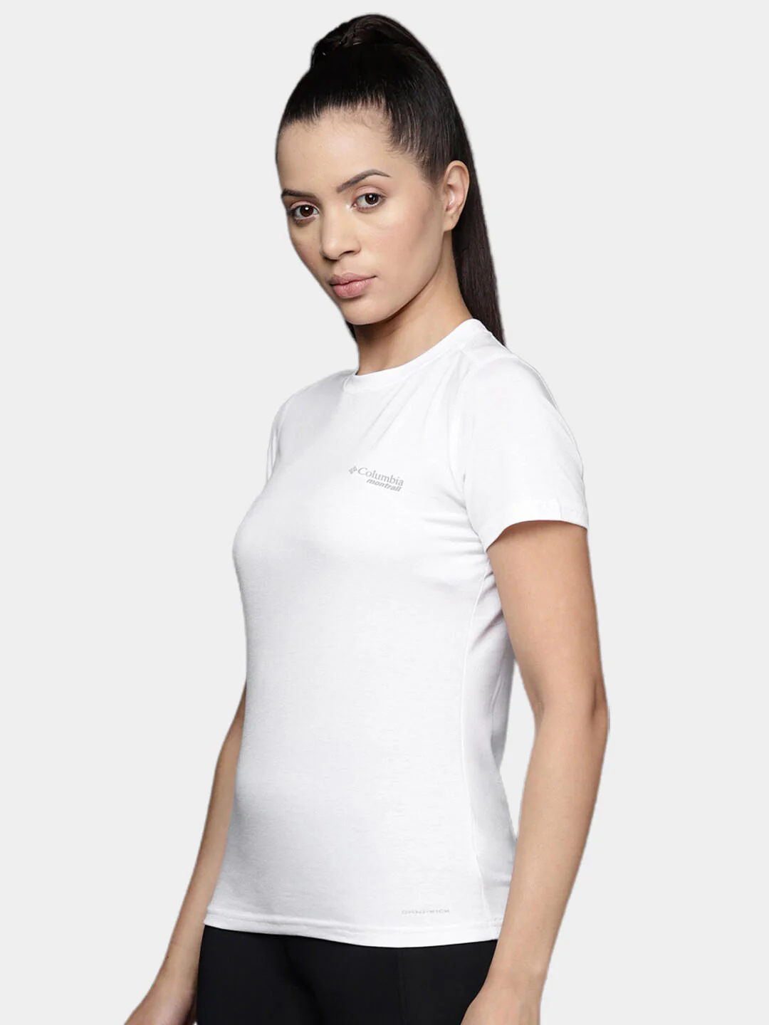 Columbia Women White W Endless Trail Running Tech Tee - Image 8