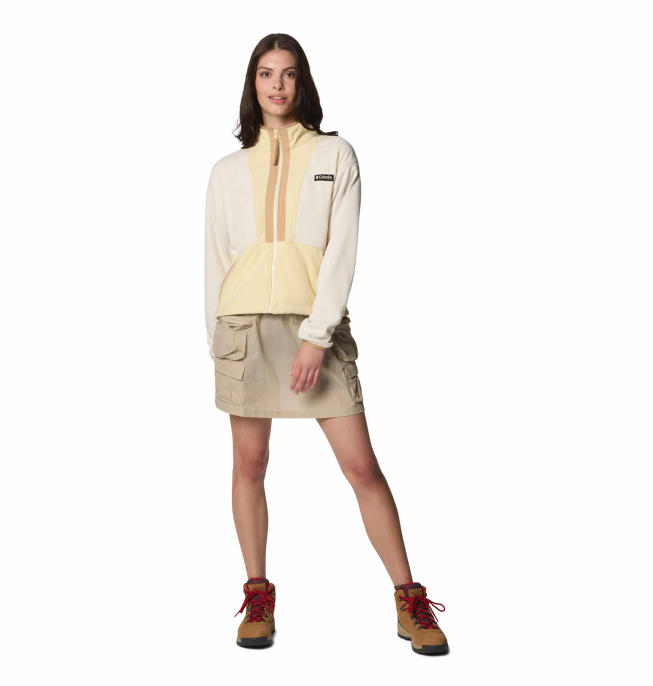 Columbia Women White Backbowl II Full Zip Fleece - Image 6
