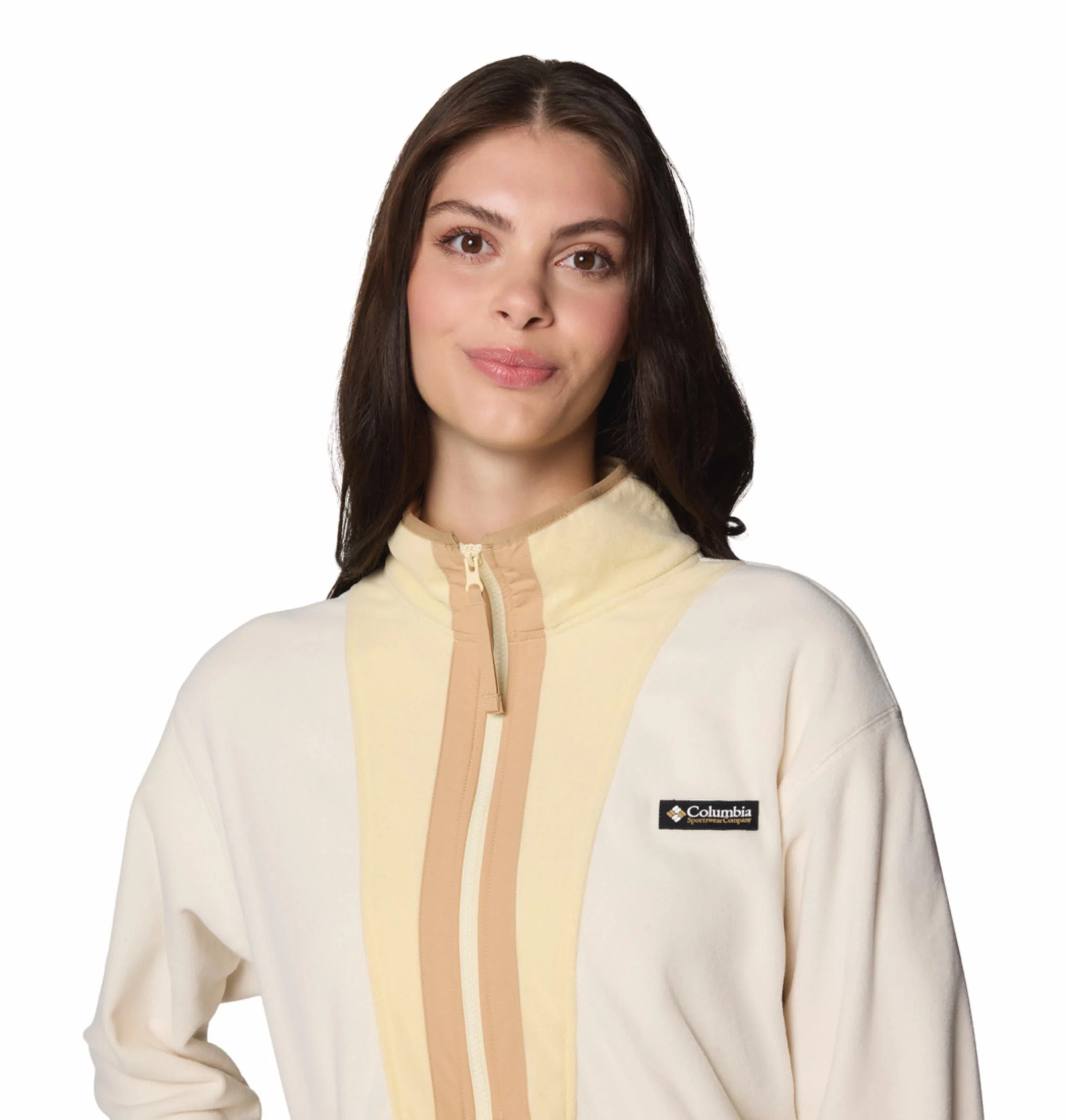 Columbia Women White Backbowl II Full Zip Fleece - Image 7