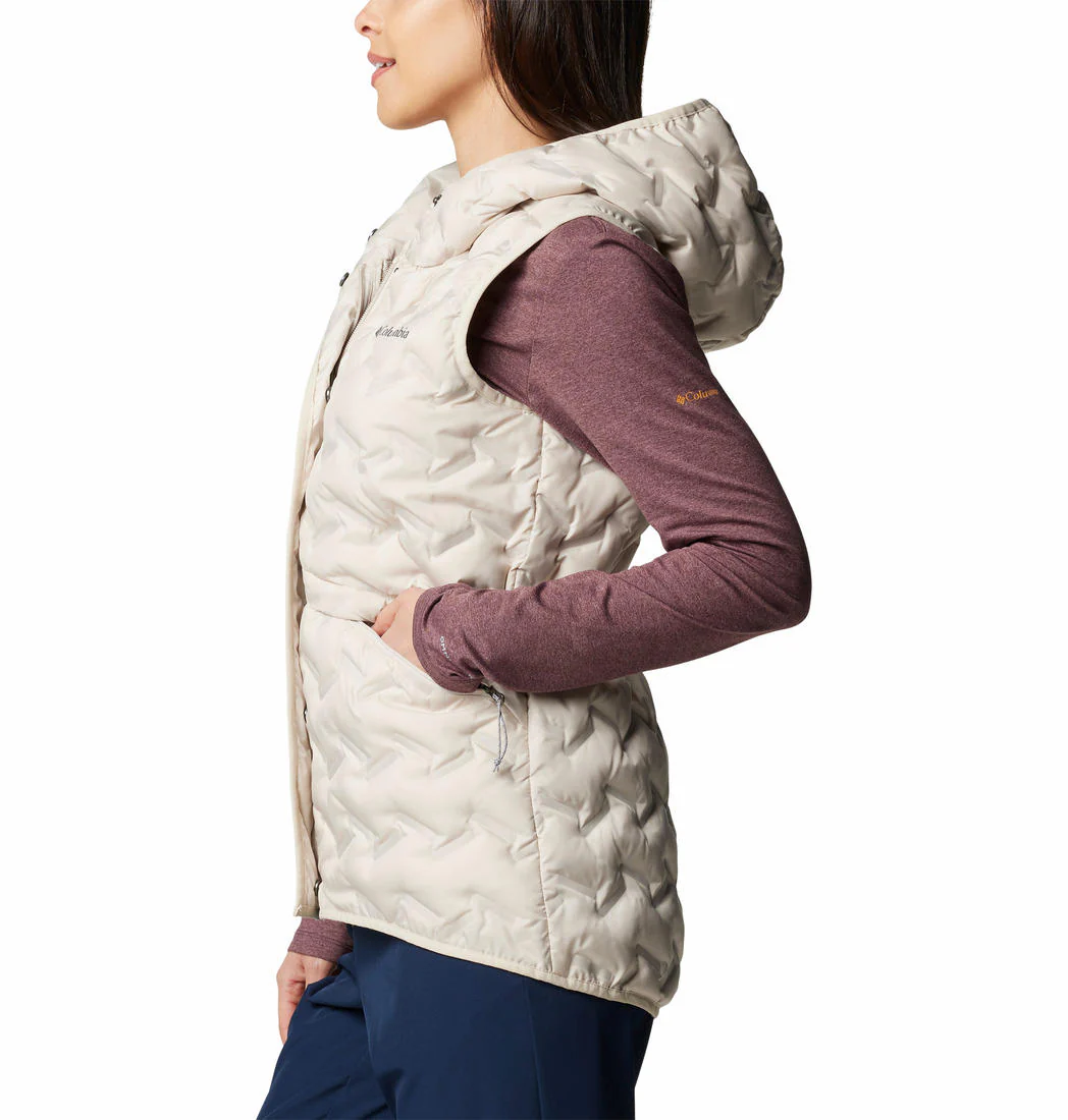 Columbia Women Brown Delta Ridge II Down Hooded Vest - Image 3
