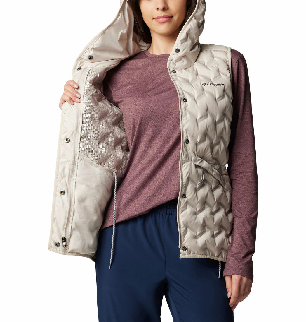 Columbia Women Brown Delta Ridge II Down Hooded Vest - Image 5