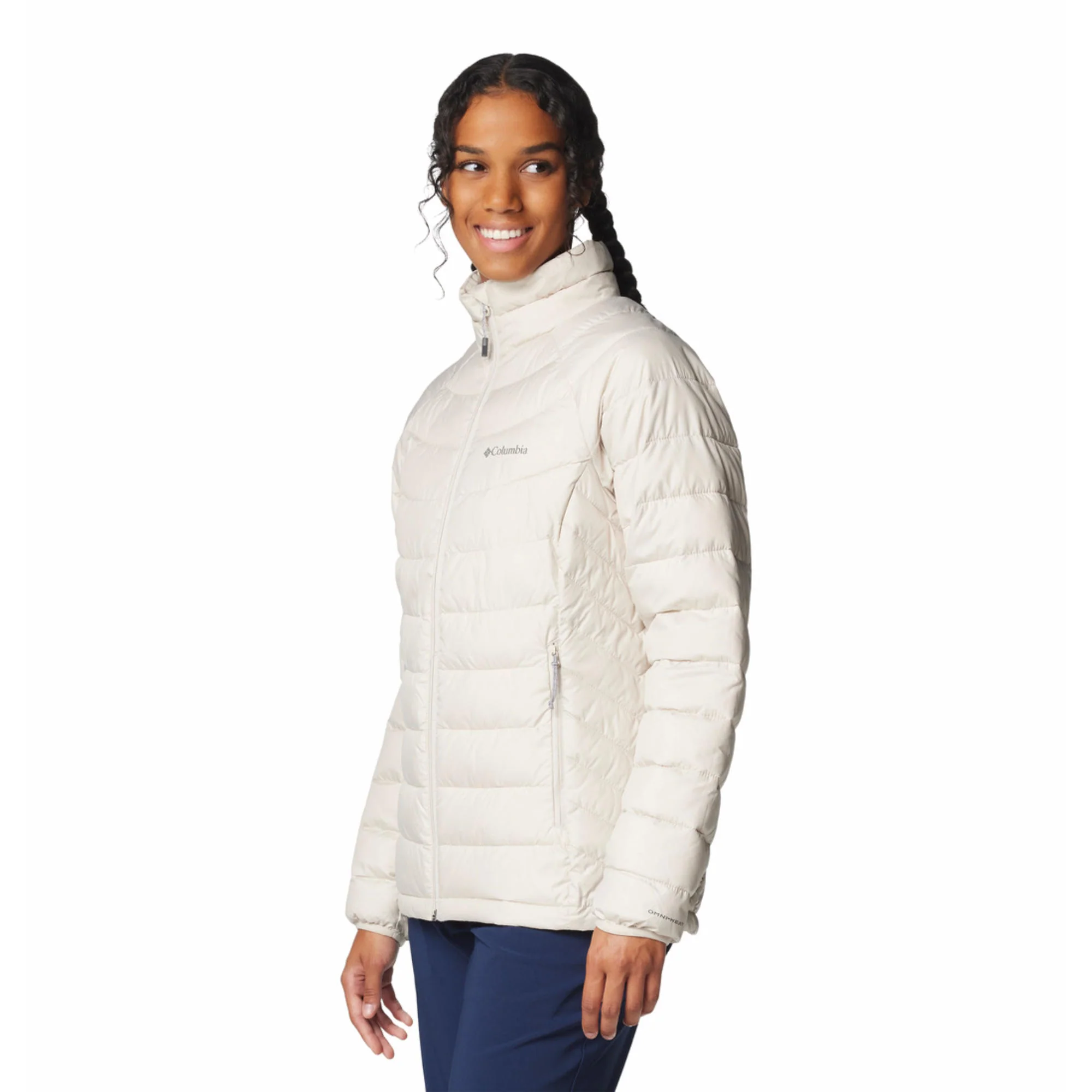 Columbia Women Brown Powder Lite II Full Zip Jacket - Image 3