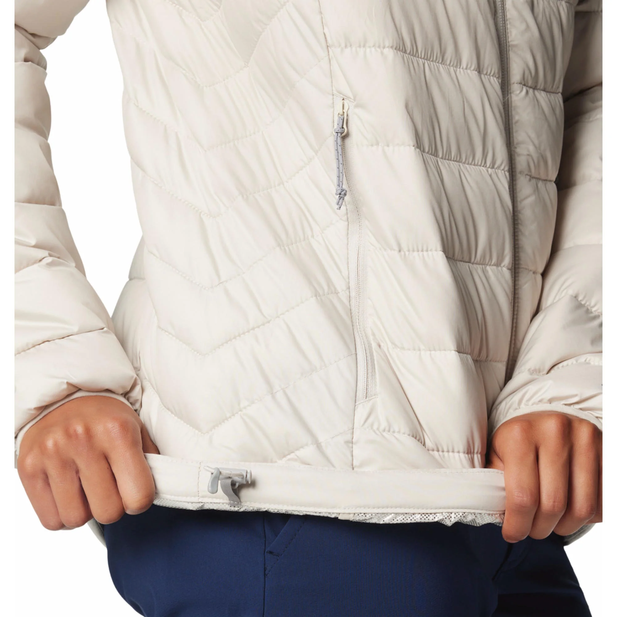 Columbia Women Brown Powder Lite II Full Zip Jacket - Image 7