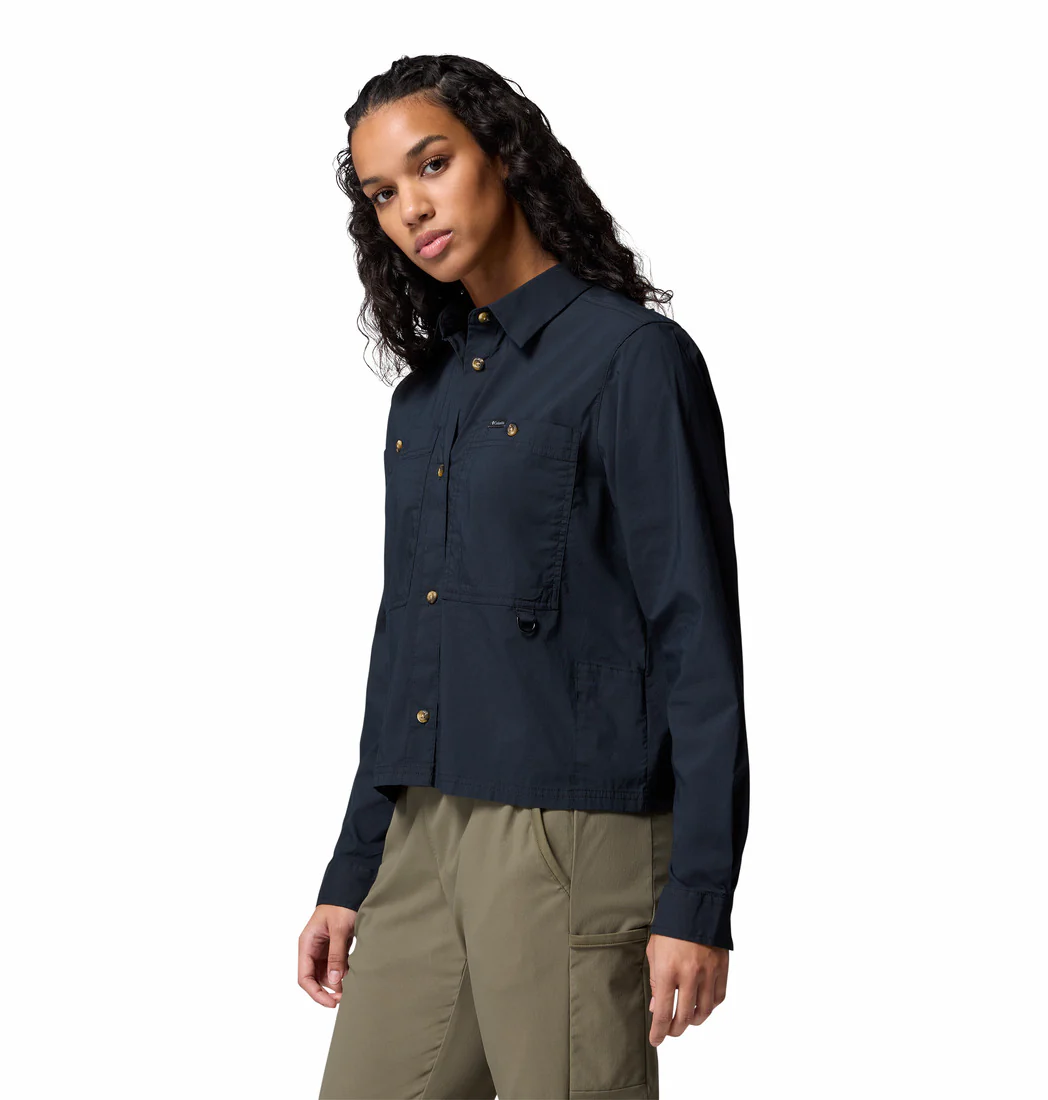 Columbia Women Black Brea Falls Woven LS - Image 5