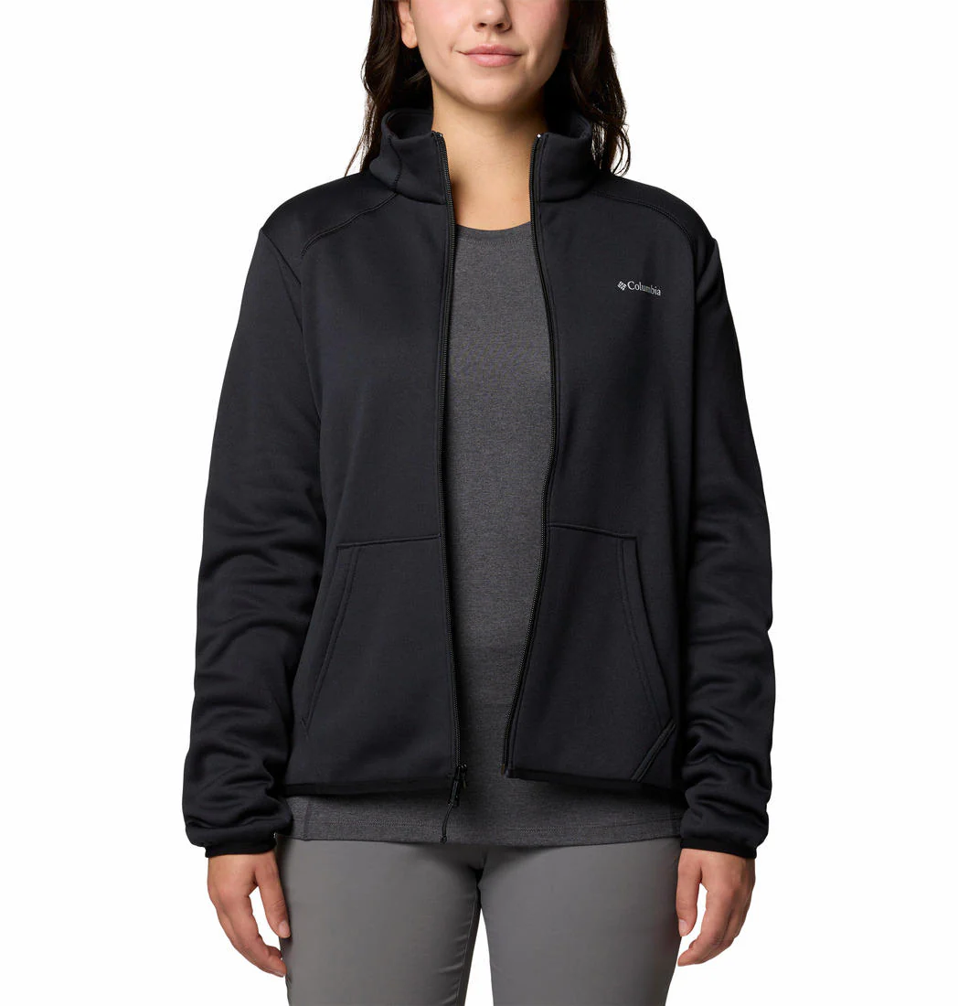 Columbia Women Black Col Hike Tech Fleece FZ - Image 6