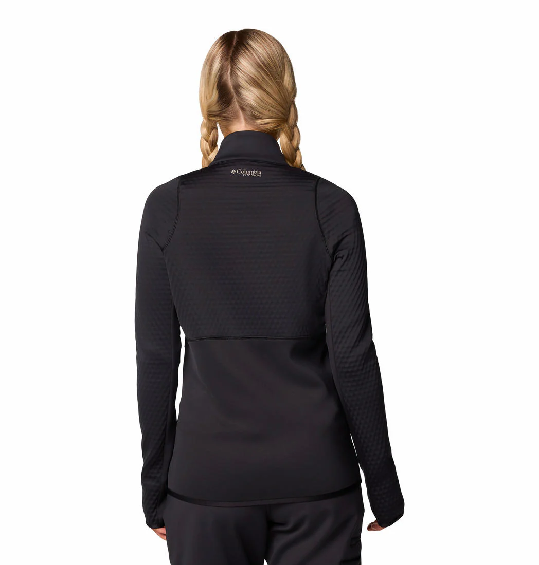 Columbia Women Black Crystal Leaf Omni-Heat Helix FZ - Image 2