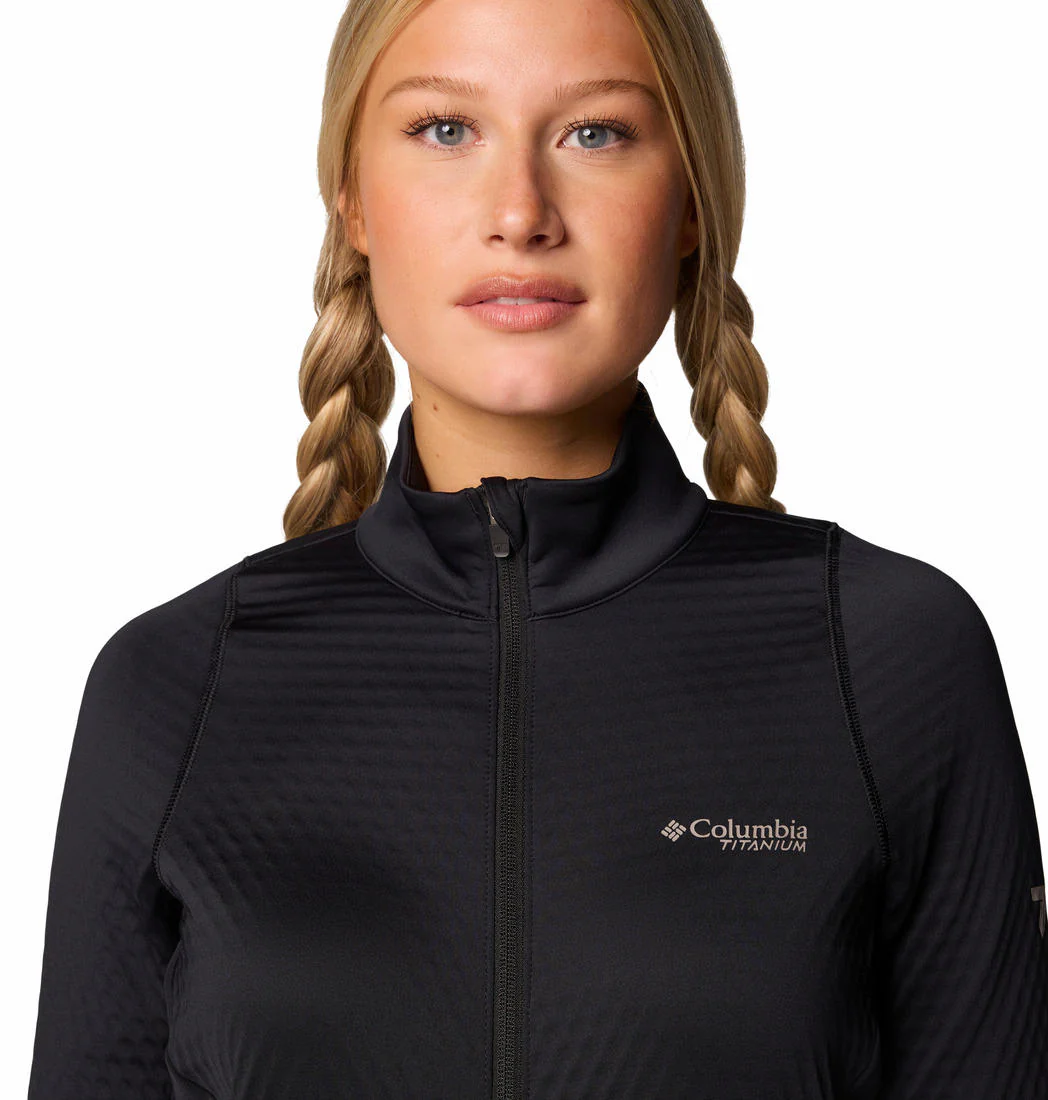 Columbia Women Black Crystal Leaf Omni-Heat Helix FZ - Image 5