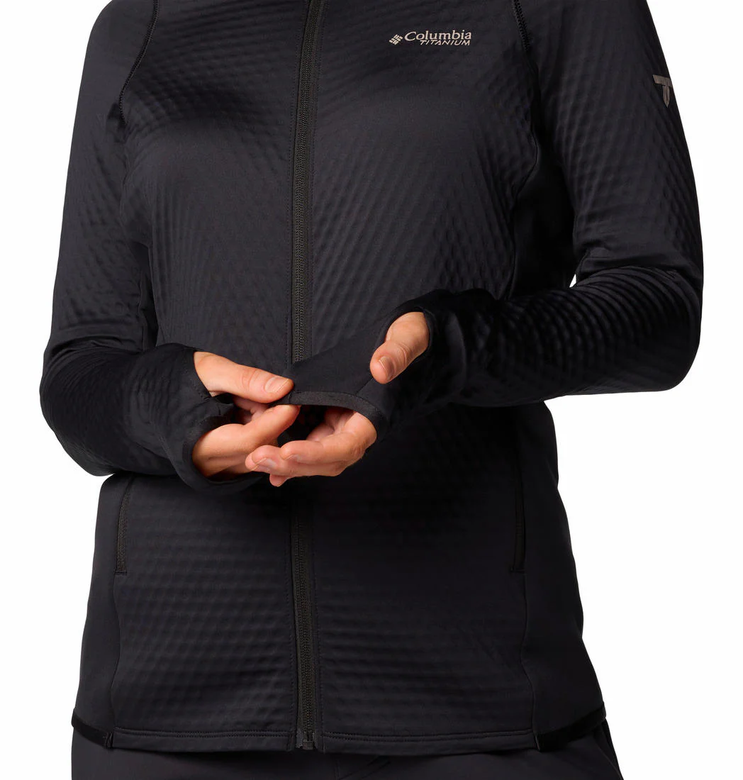 Columbia Women Black Crystal Leaf Omni-Heat Helix FZ - Image 6