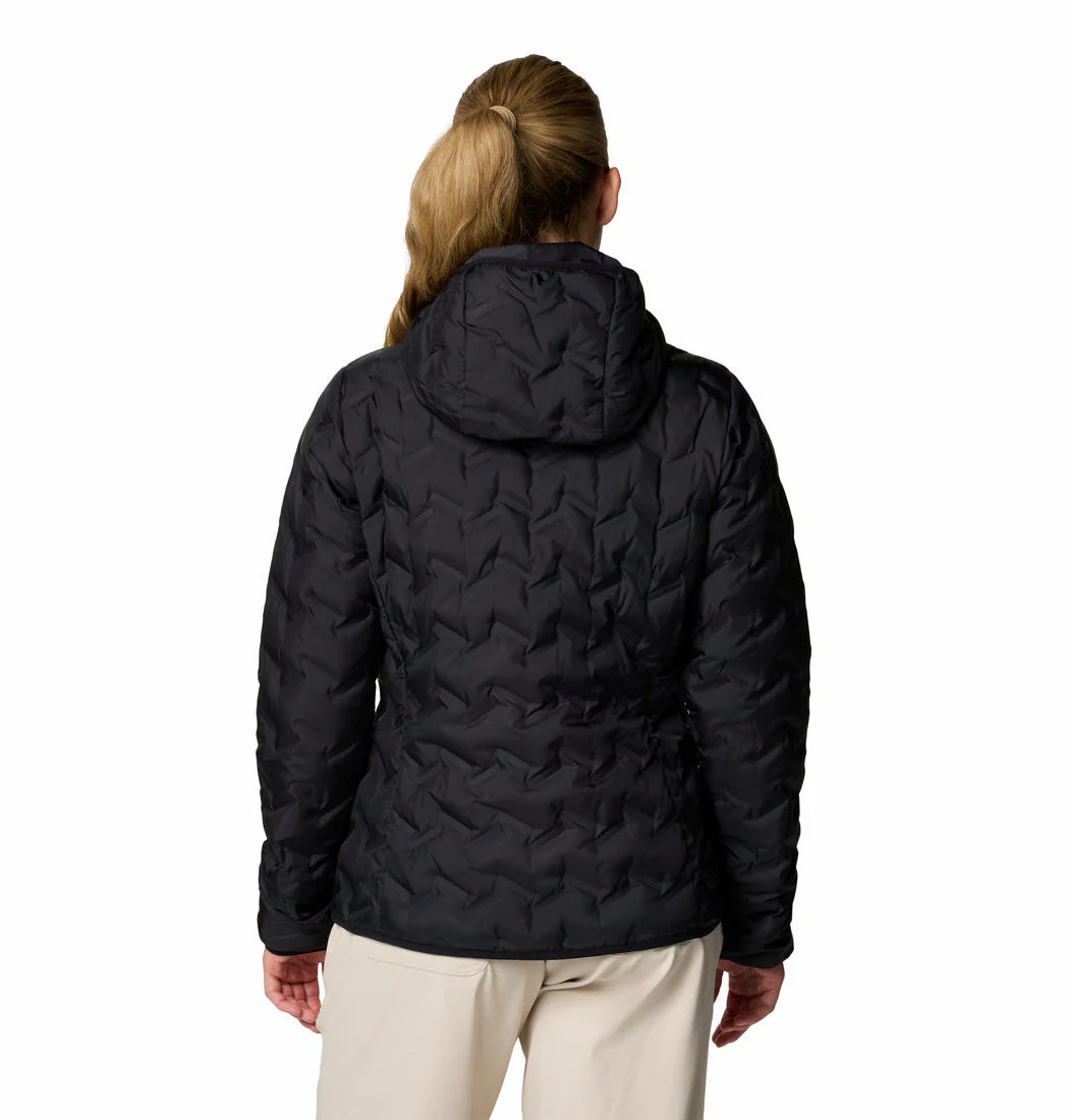 Columbia Women Black Delta Ridge II Down Hooded Jacket - Image 2