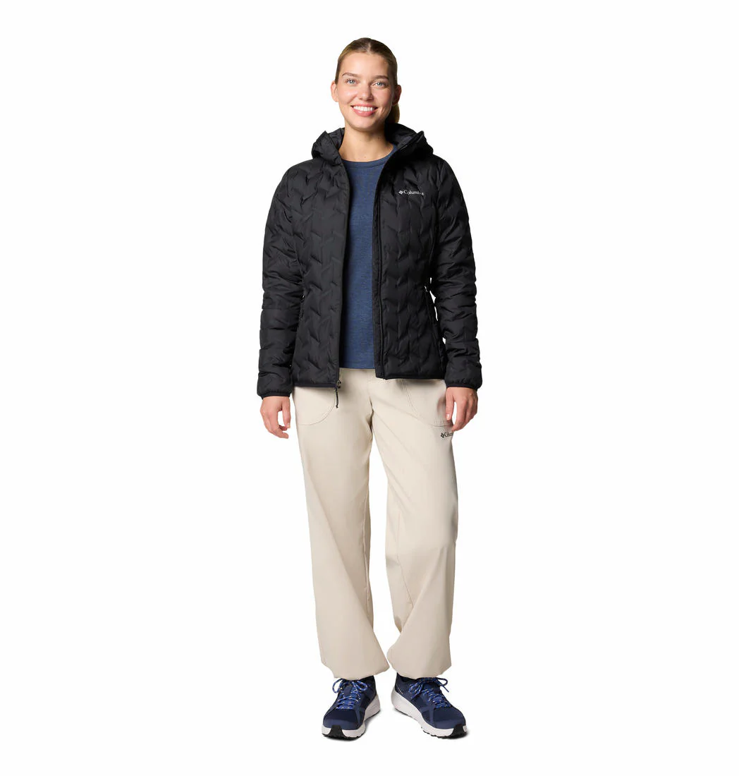 Columbia Women Black Delta Ridge II Down Hooded Jacket - Image 4